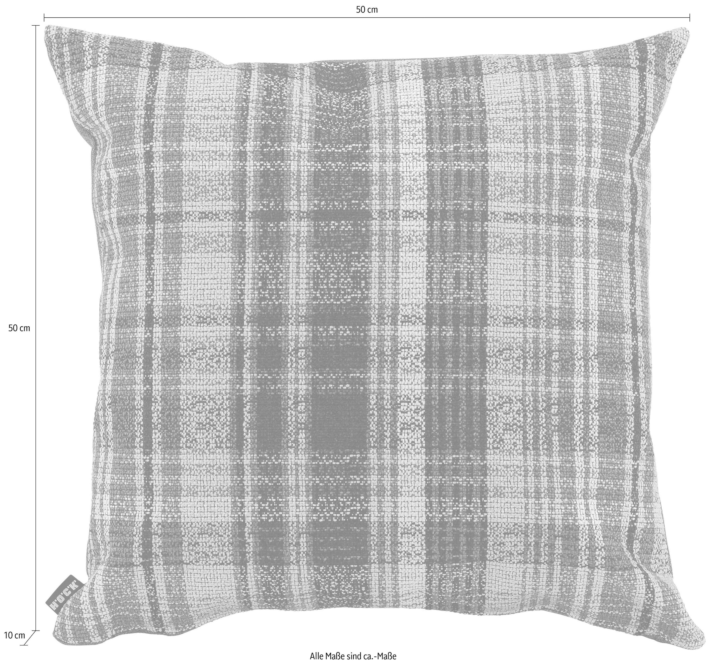 H.O.C.K. Dekokissen »Ardesia« mit Karomuster, Kissenhülle mit Füllung, 1 Stück