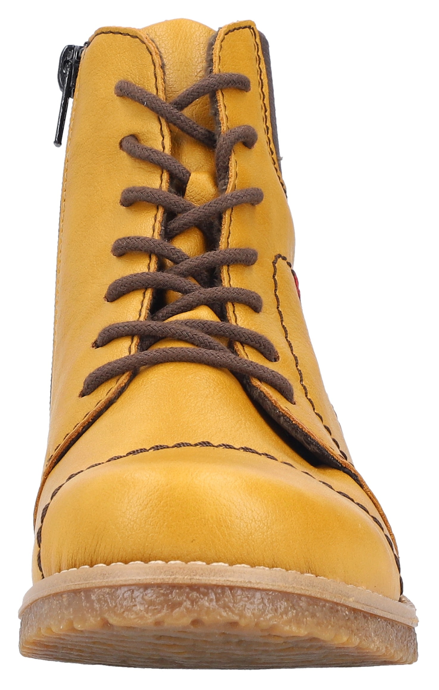 Rieker Schnürstiefelette  Schnürboots, Herbststiefelette, Blockabsatz, mit weicher Innensohle