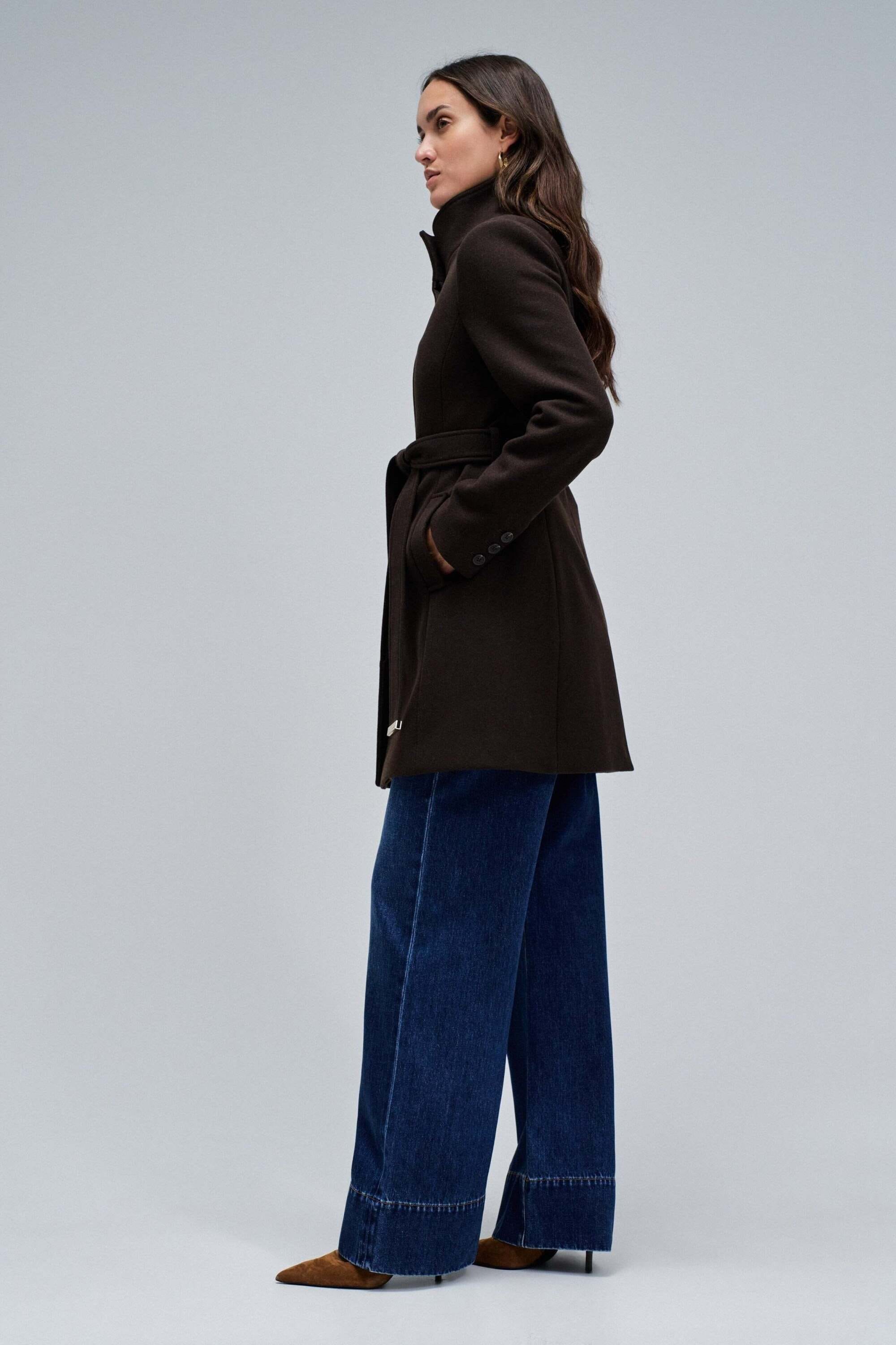 Salsa Wolljacke »Salsa Jeans Wollmantel The Reimagined Wool Coat«