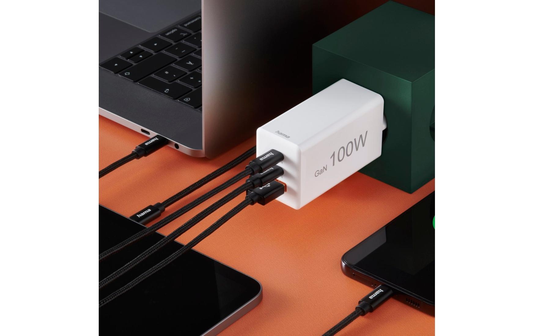 Hama Chargeur USB »Gan charger 1x USB-A 2x USB-C 100 W«
