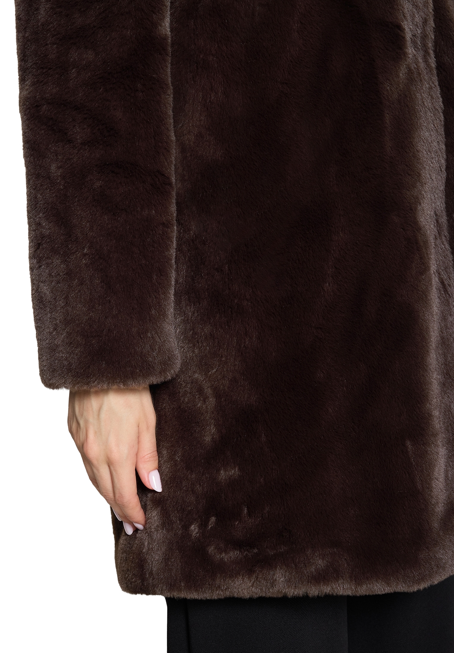 Betty Barclay Plüschjacke mit Kapuze mit Kapuze