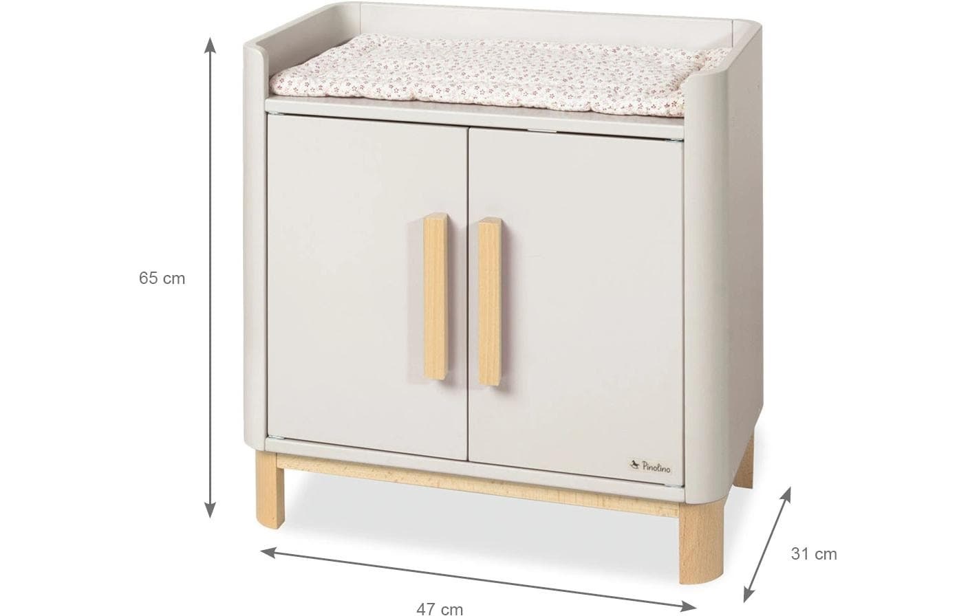 Pinolino® Meubles de poupées »Malea« inklusive Wickelauflage »rosa Blümchen«
