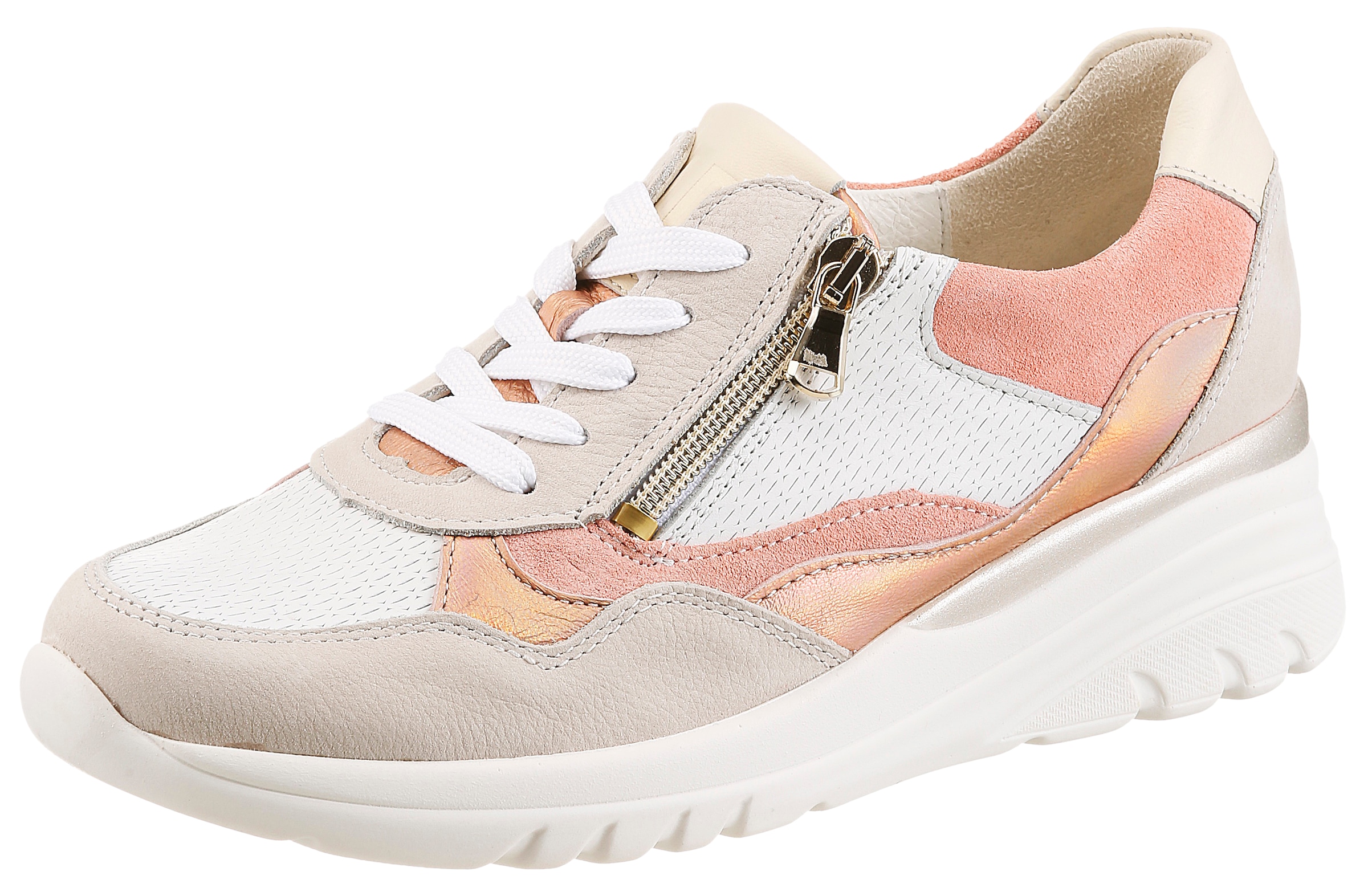 Waldläufer Baskets compensées »H-CARLA«  chaussure à lacets, chaussure basse, chaussure de loisir avec fermeture éclair