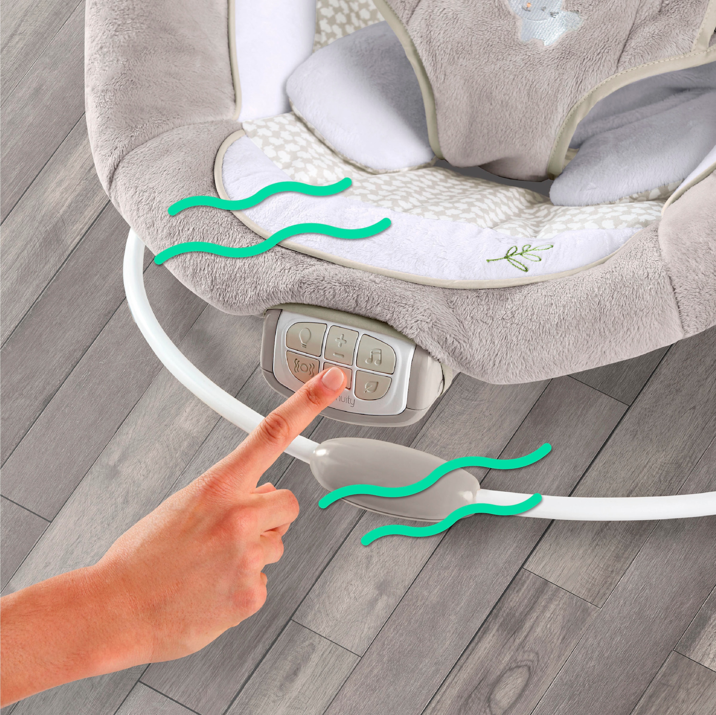 ingenuity Balançoire bébé »InLighten Bouncer™ - Twinkle Tails™« bis 9 kilos mit Licht und Sound