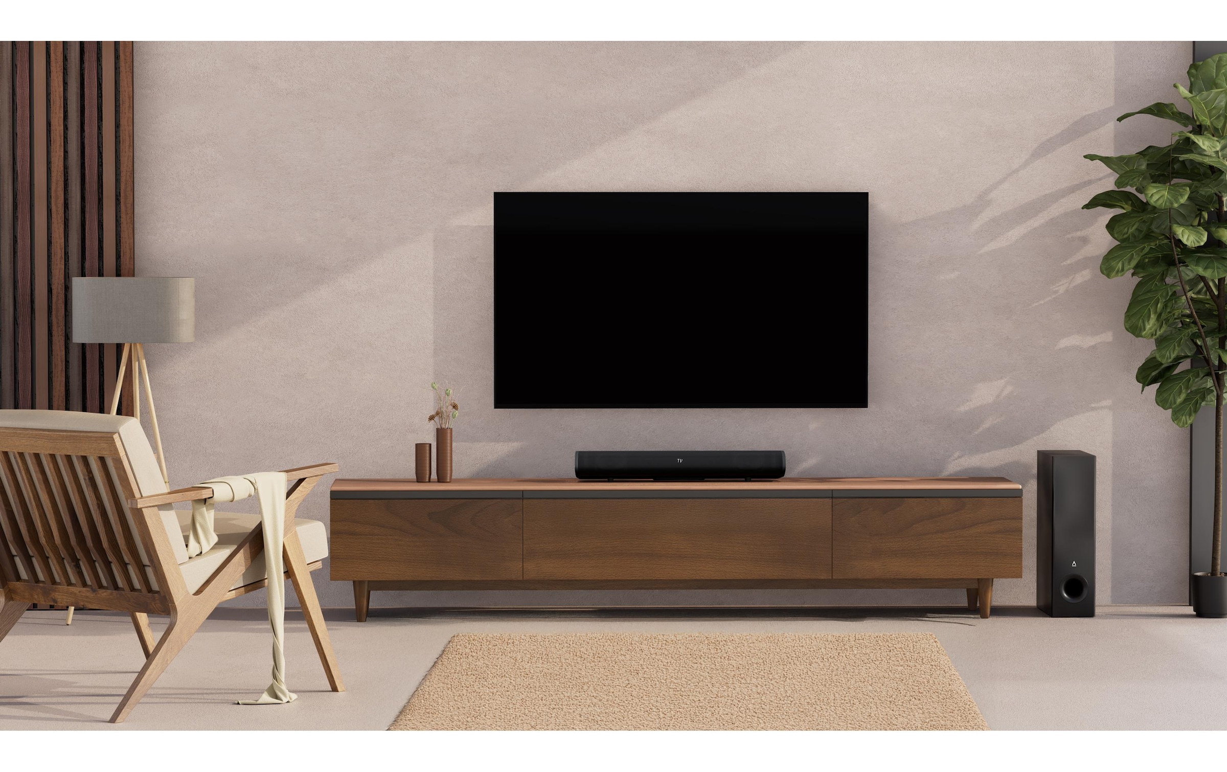Creative Soundbar »Stage Pro, Soundbar mit Subwoofer 2.1-Soundbar mit Dolby Audio« ( ) HDMI Arc, USB Audio, Optical, Aux-in