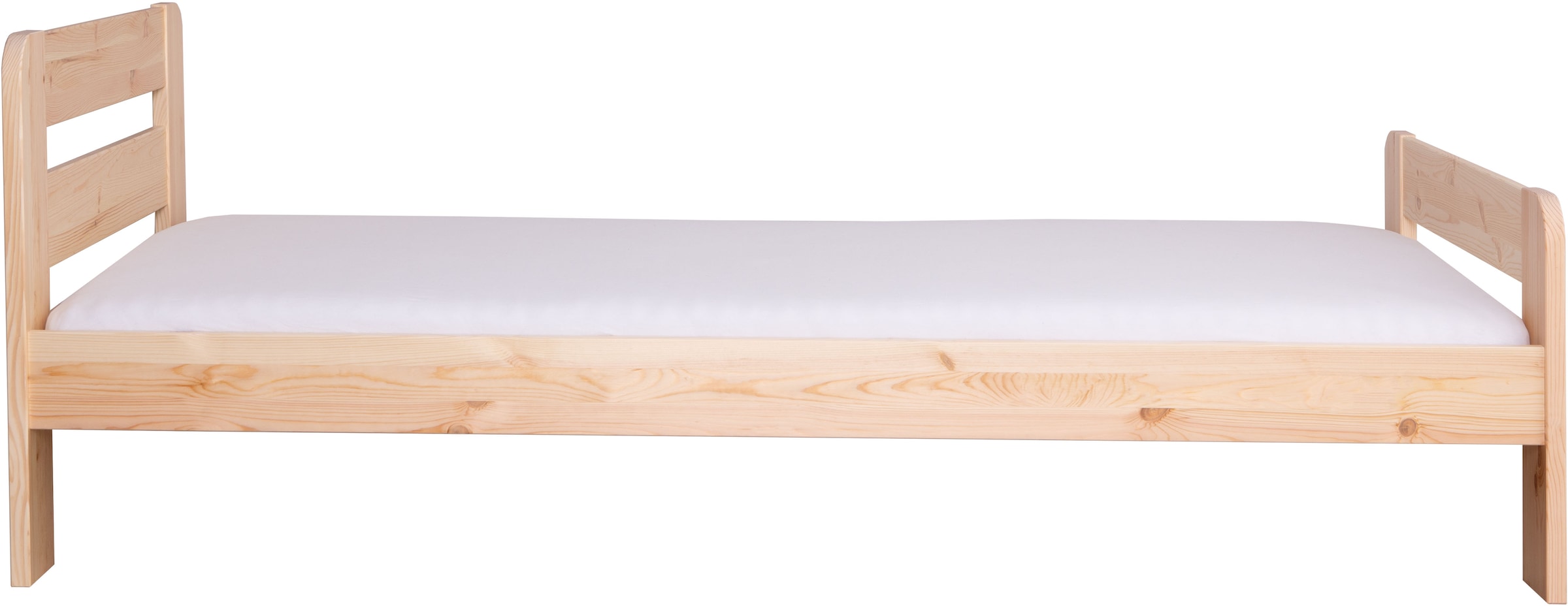 Ticaa Massivholzbett »"Bert", FSC®-zertifiziert (Kiefer), Jugendbett, mit Lattenrost« 90x200cm, 100x200cm, 140x200cm,  ideal für das Kinder- und Jugendzimmer, Massivholz