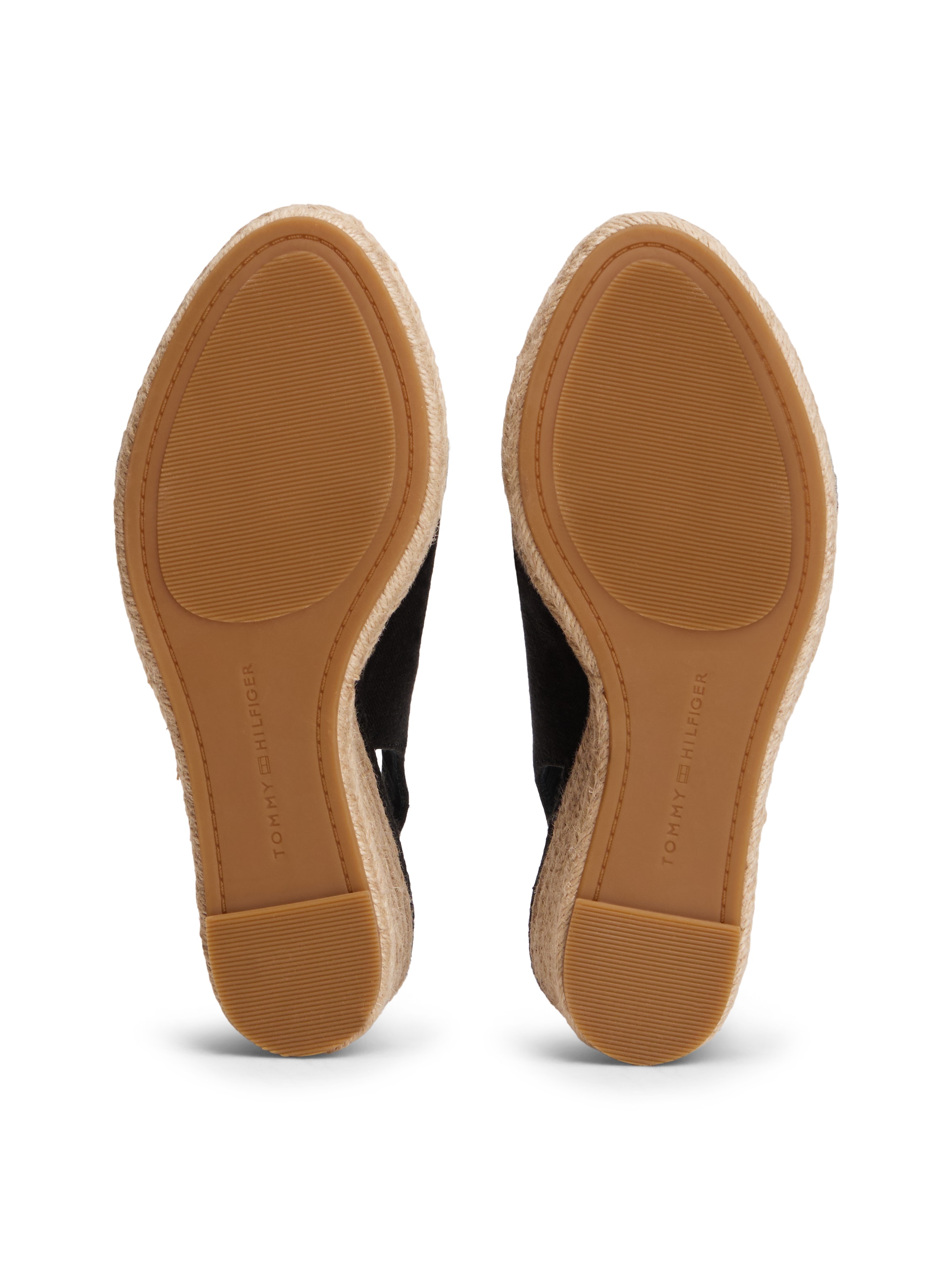 Tommy Hilfiger Sandales à talons hauts »FLAG HIGH WEDGE ESPAD SLINGBACK«  sandale compensée, chaussure d'été, boucle réglable en forme étroite