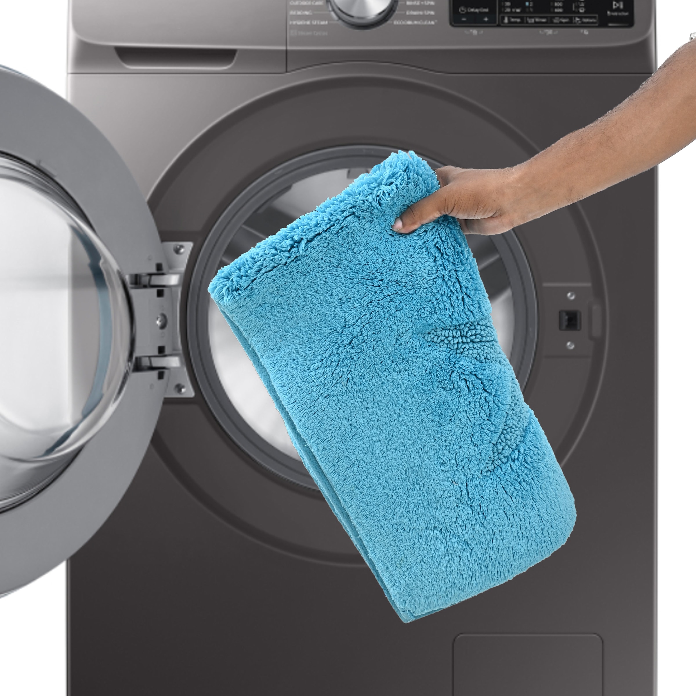 andas Badematte »Marie« Höhe 13 mm rutschhemmend beschichtet fussbodenheizungsgeeignet | strapazierfähig Badteppich, Stern Motiv, Hoch-Tief-Struktur, auch als Set