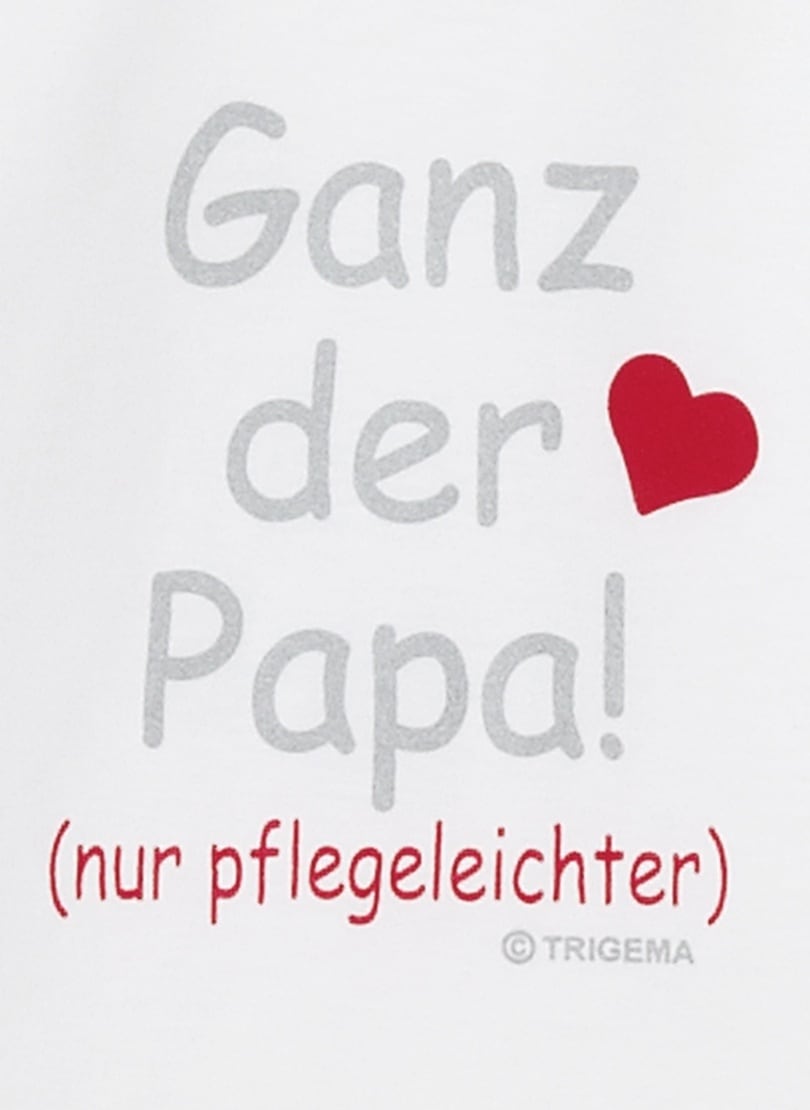 Trigema T-shirt »TRIGEMA T-Shirt Papas Liebling« 1 cuis tlg.