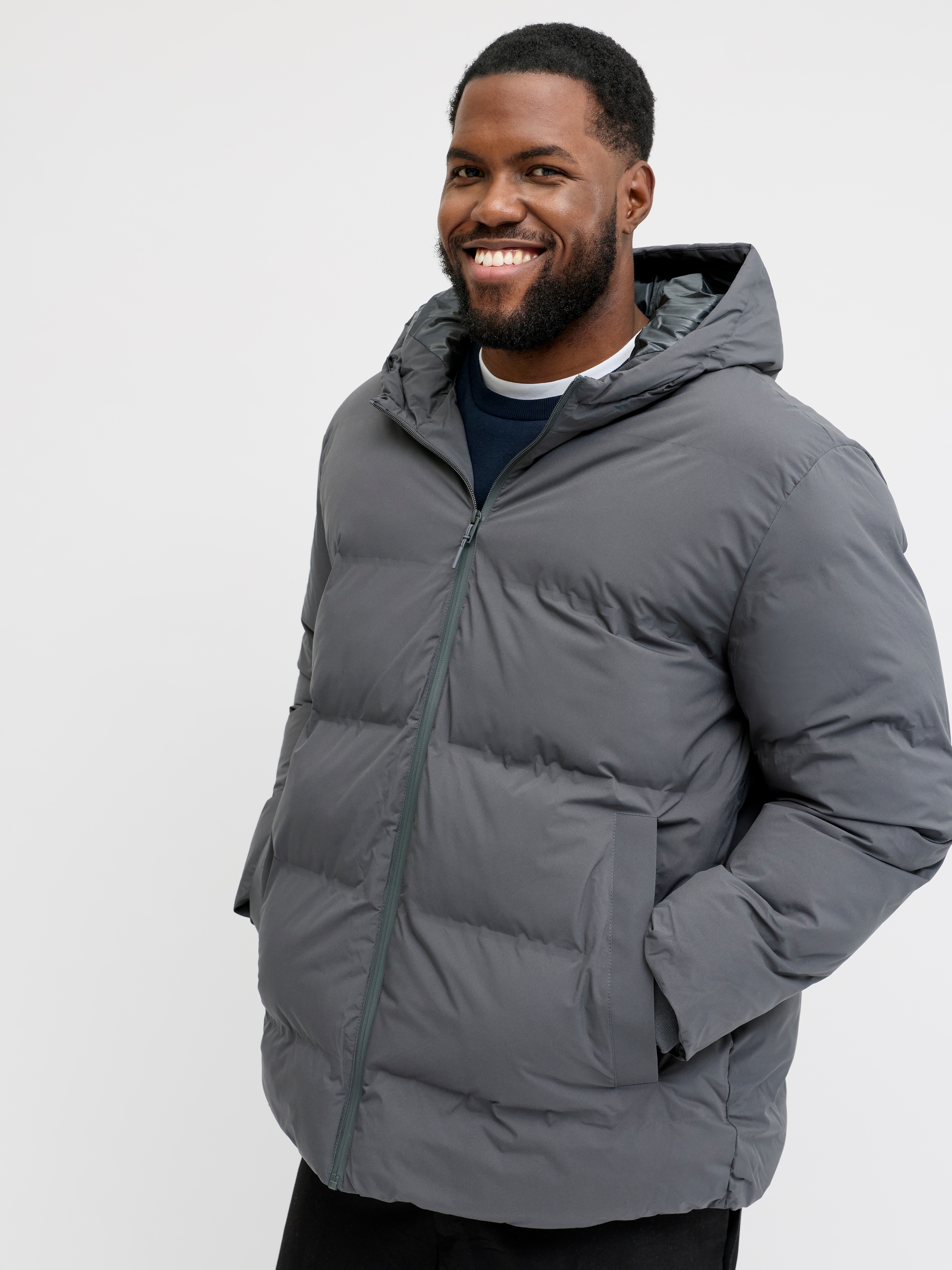 Jack & Jones PlusSize Steppjacke »JJKAITO PUFFER JACKET PLS« mit Kapuze