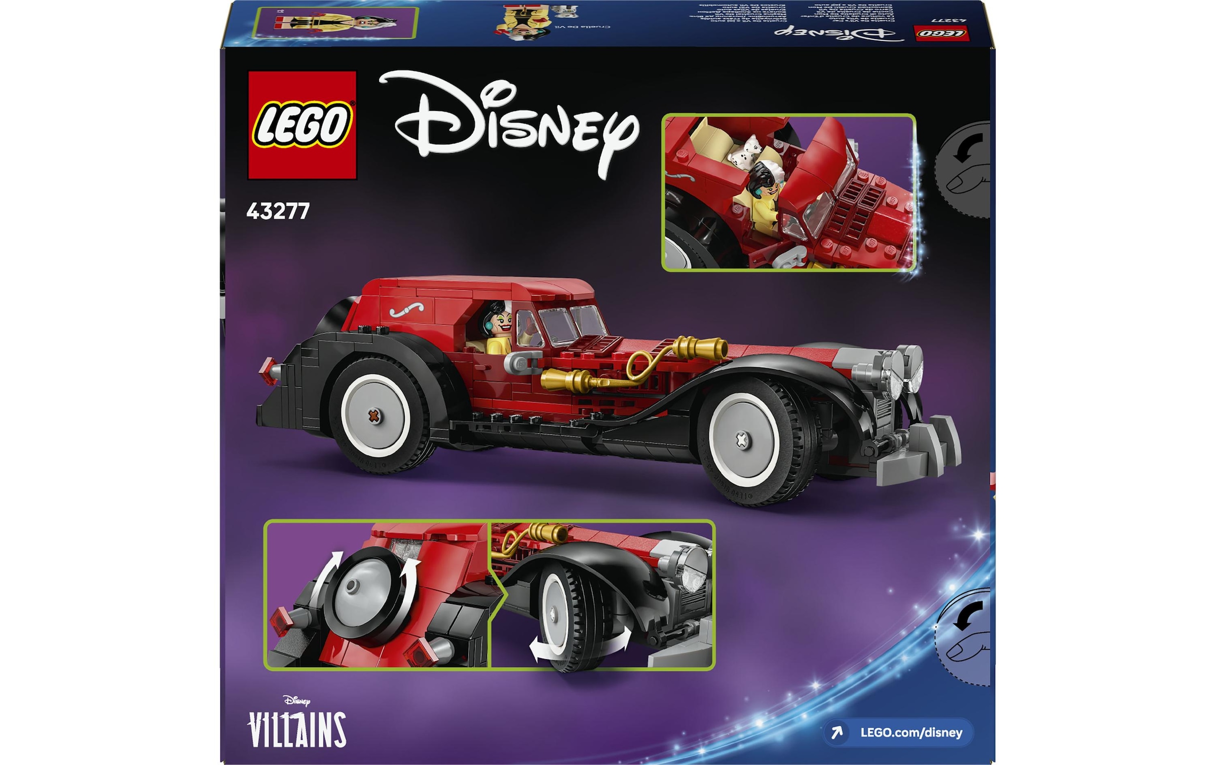 LEGO® Konstruktionsspielsteine »Disney Cruella de Vils Auto 43277«