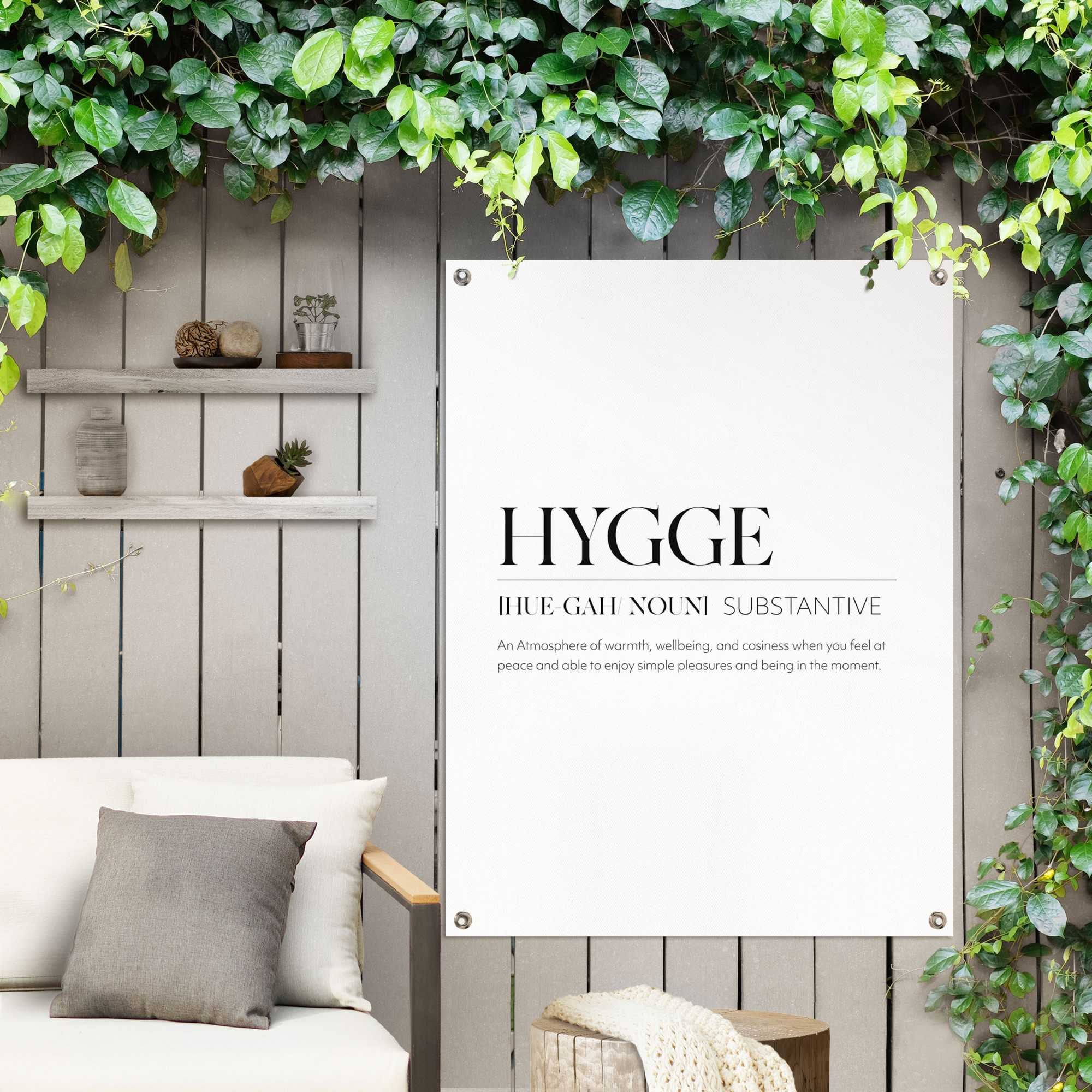 Reinders! Poster »Hygge« Outdoor für Garten oder Balkon