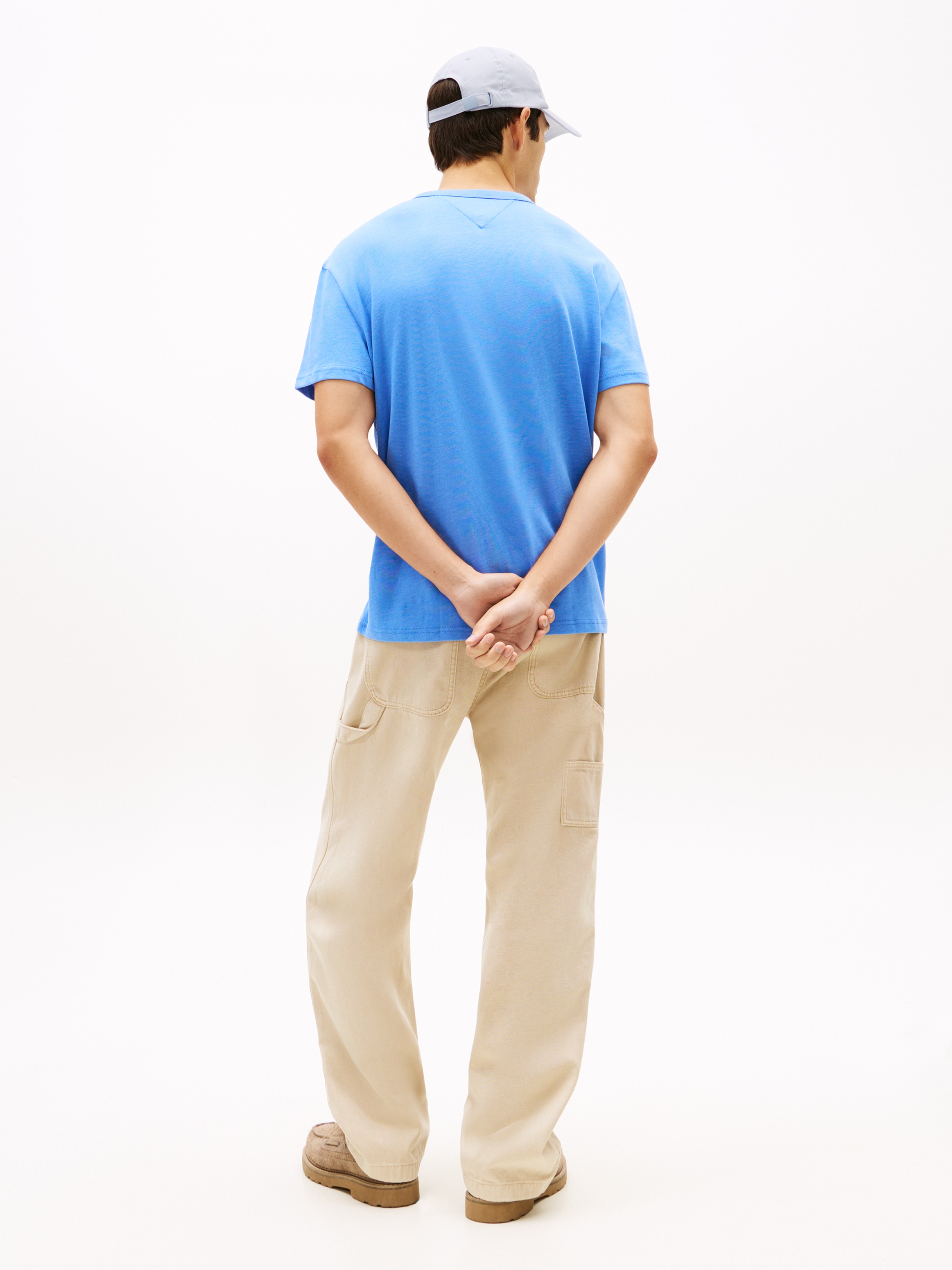 Tommy Jeans T-Shirt »TJM REG BADGE« Rundhals, Jersey, meliert, regular fit