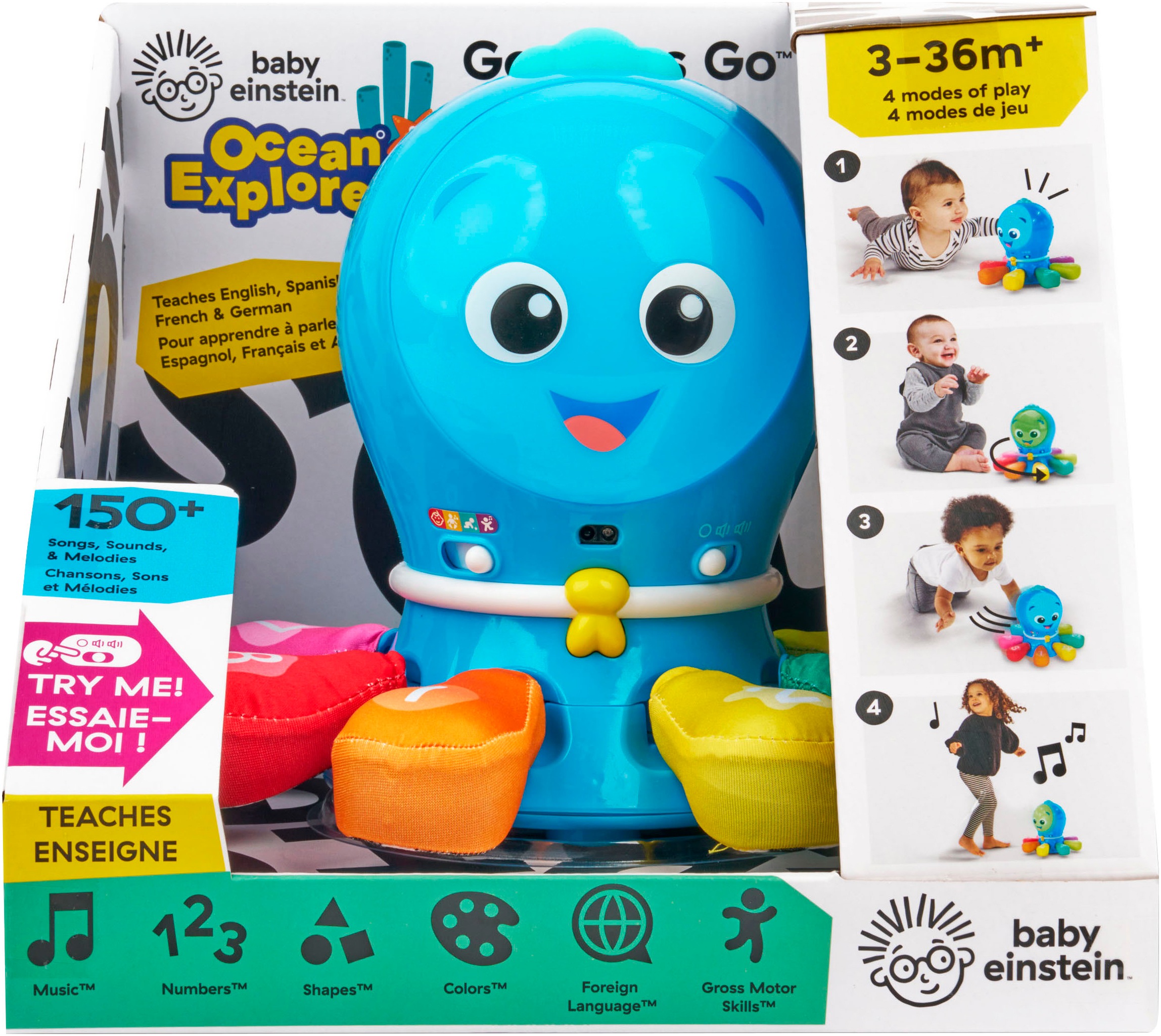 Baby Einstein Greifspielzeug »Go Opus Go™ 4-in-1 Crawl & Chase Pal« mit Sound