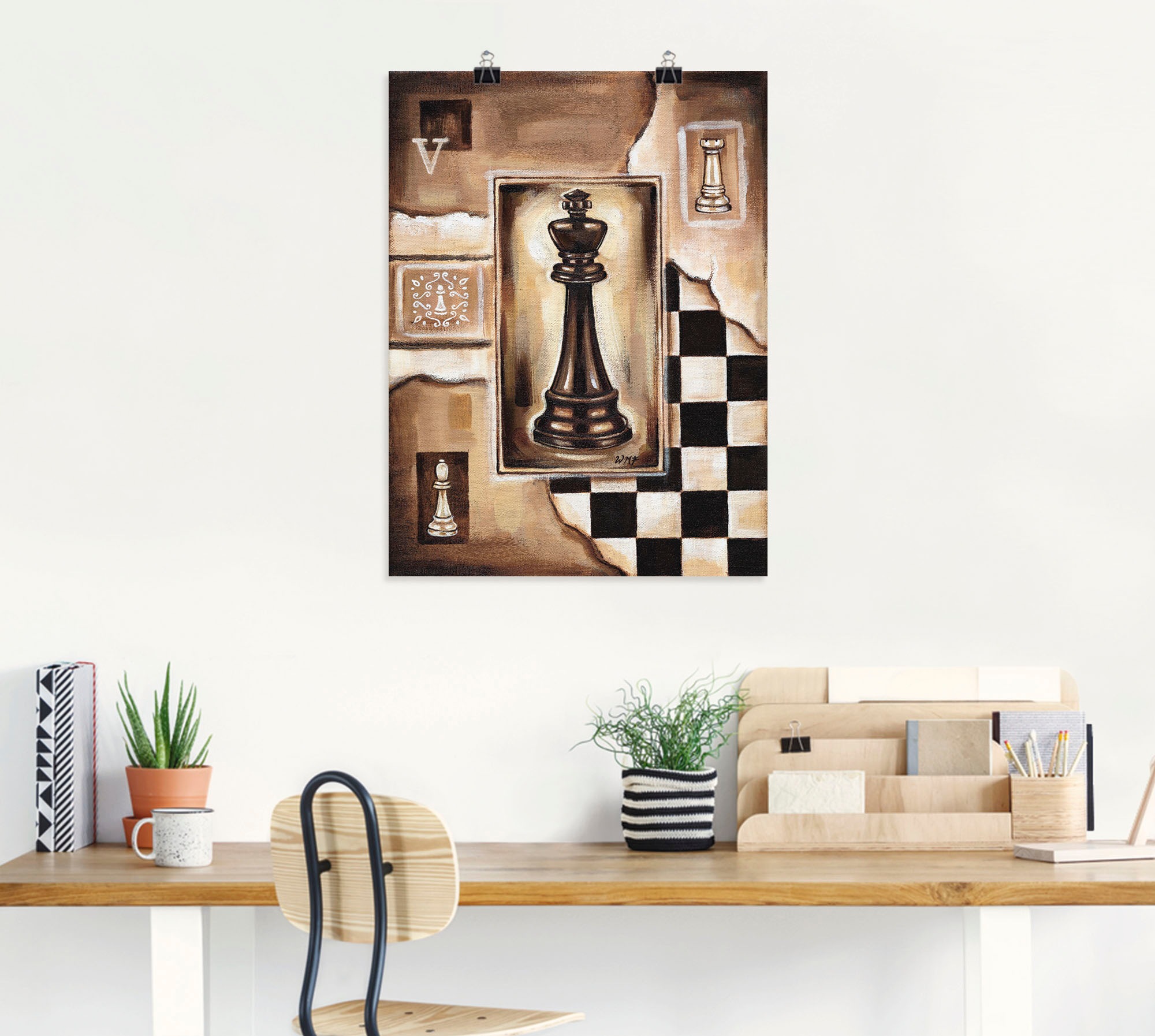 Artland Wandbild »Schach König« Schach 1 Stk. tlg. ohne Rahmen