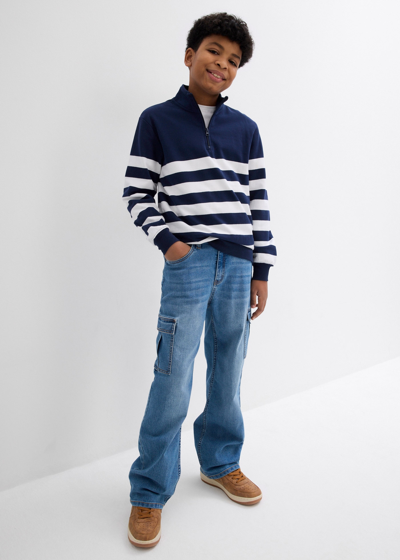 bonprix T-shirt à manches longues Paquet, 3