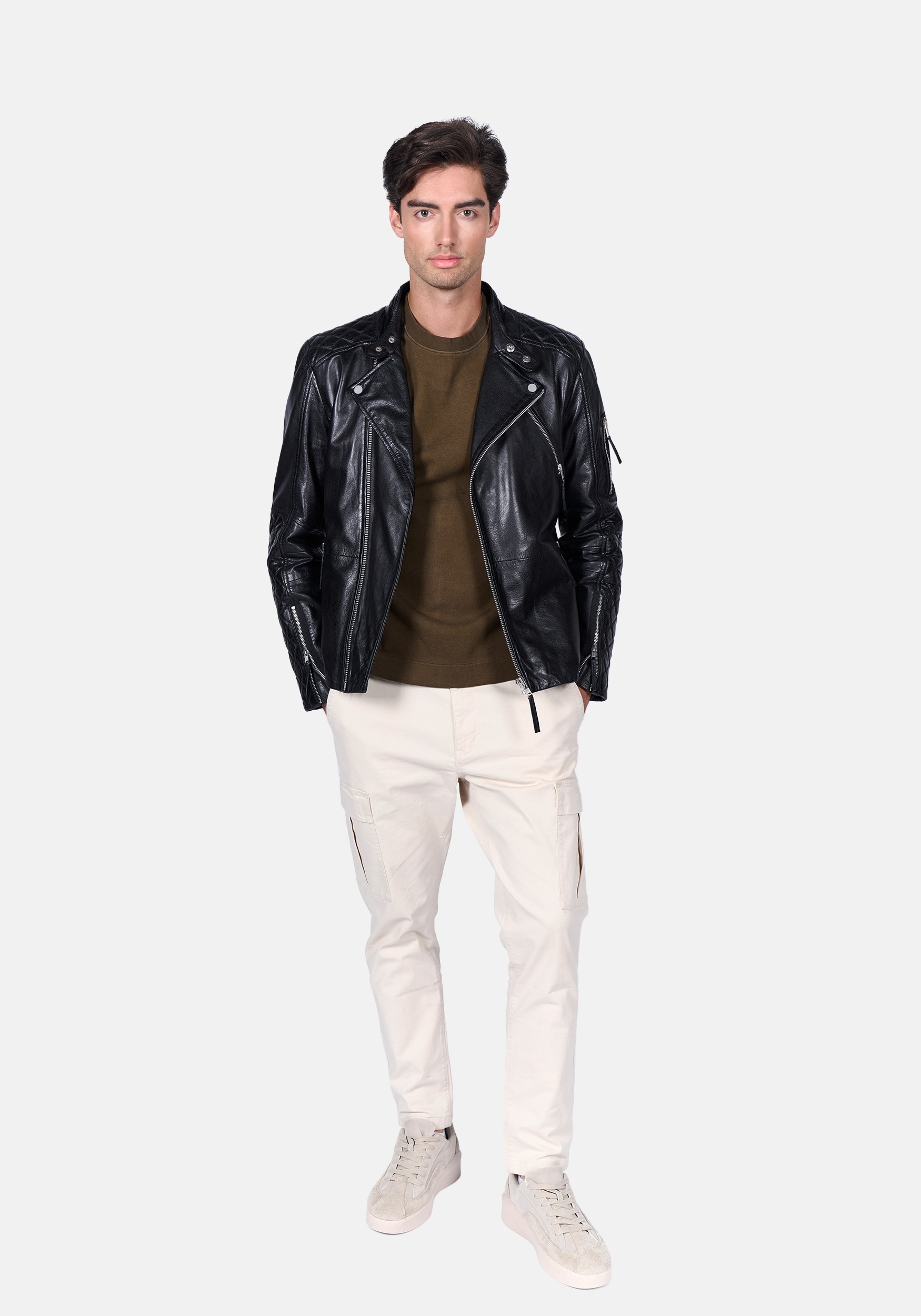 Freaky Nation Veste en cuir »Cruiser-FN«