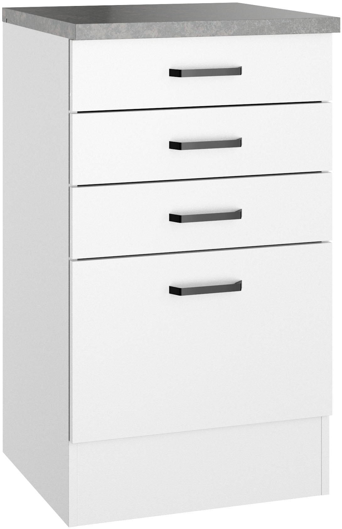 OPTIFIT Armoire basse »OPTImulti« Breite 50 cm, Tiefe 50 cm, mit 3 Schubkästen, 1 Auszug