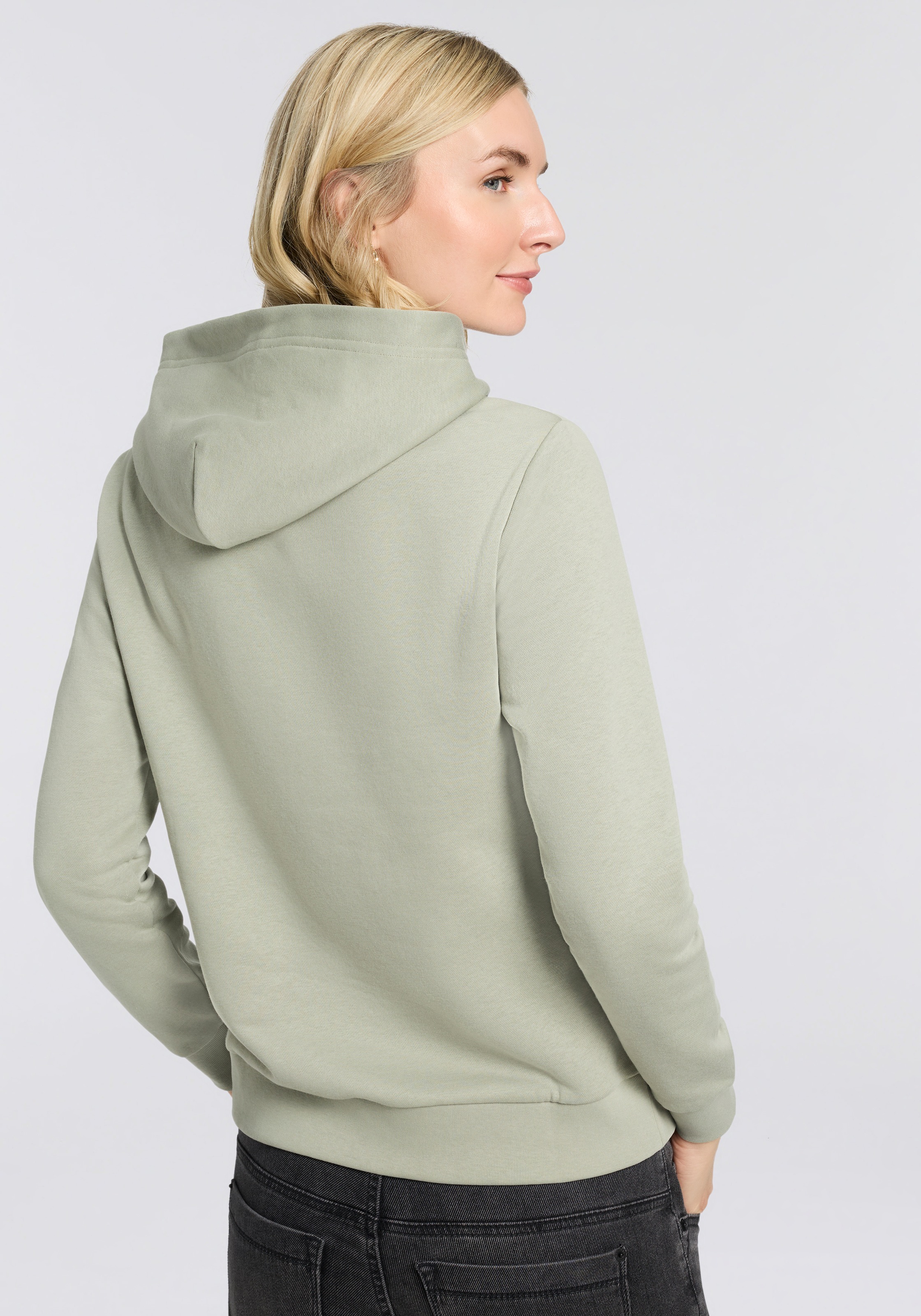 Gant Hoodie »REG GRAPHIC HOODIE« gerippte Abschlüsse, Kapuze ohne Kordel