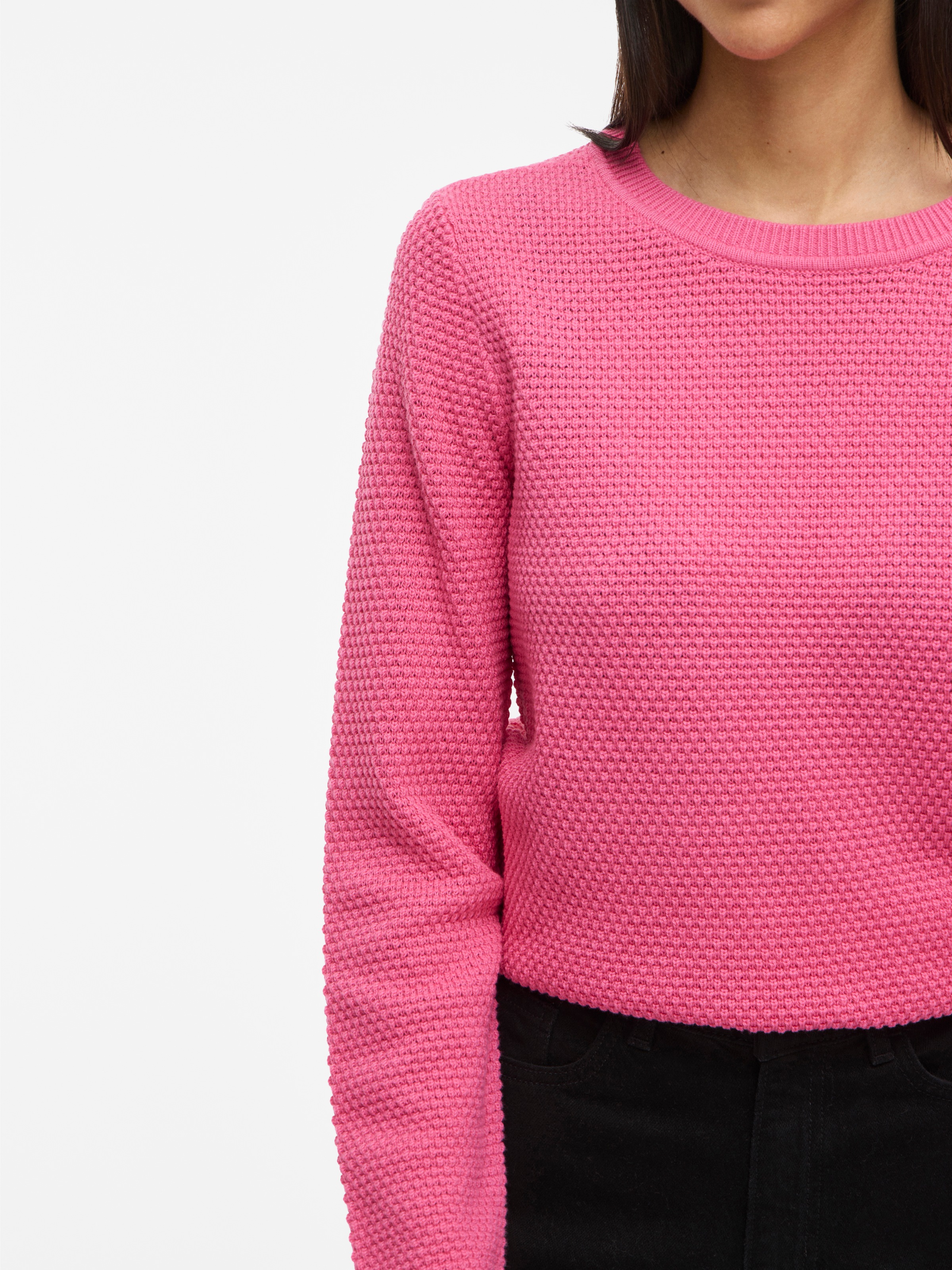 Vila Rundhalspullover »VIDALO O-NECK L/S KNIT TOP- NOOS«