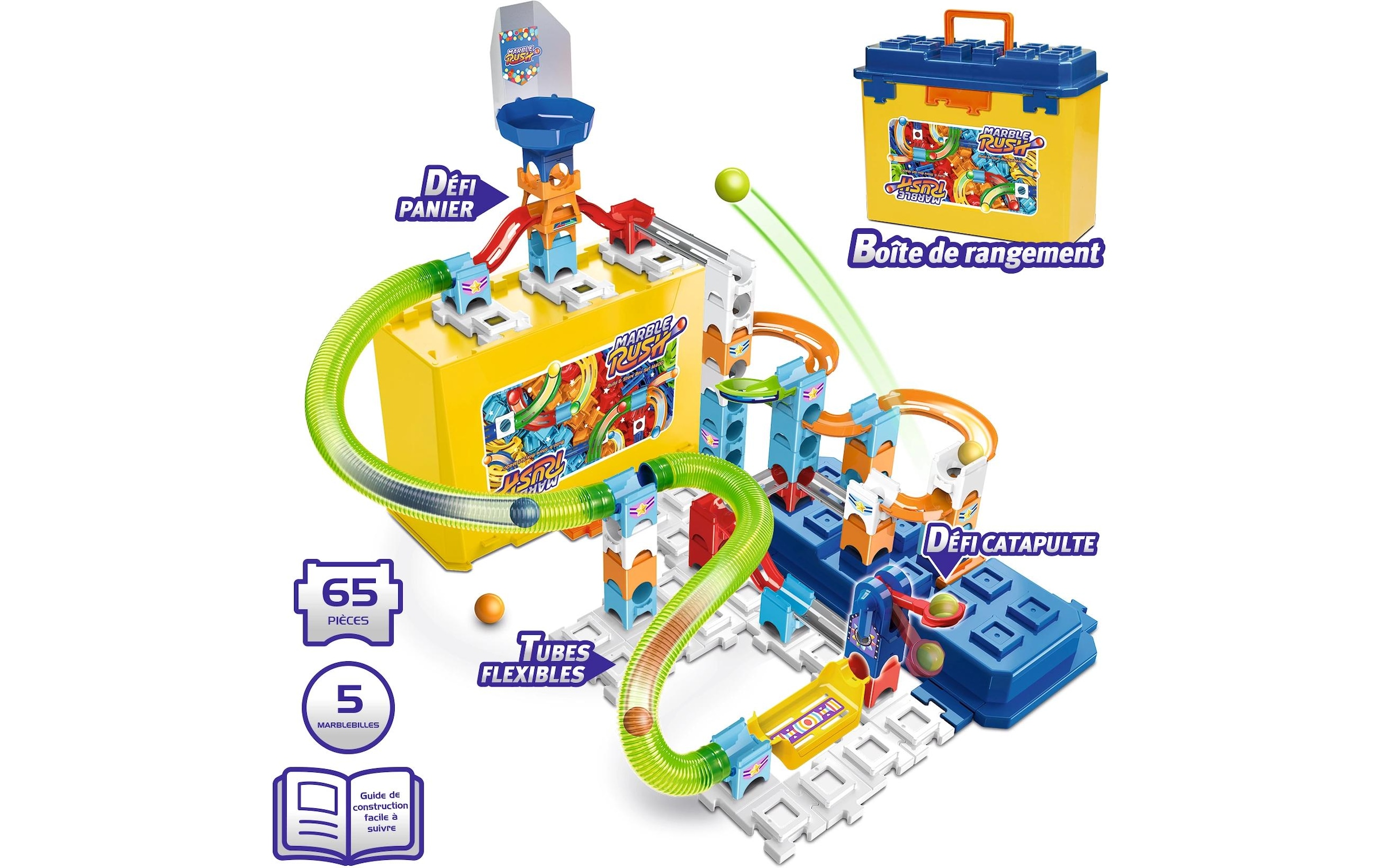 Vtech® Piste de billes »Marble Rush Build & Store Box Set M400 -FR-«