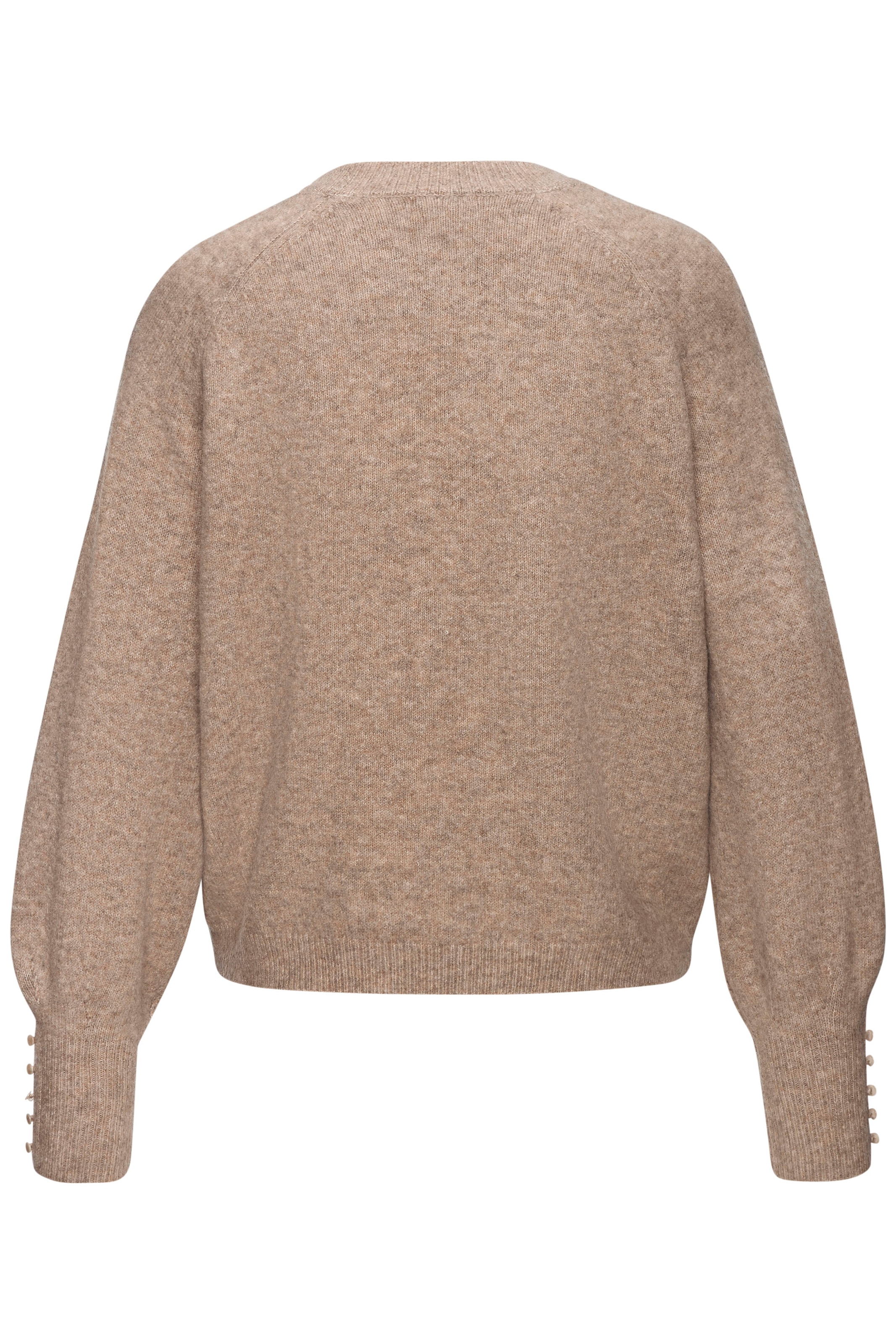 LASCANA Rundhalspullover mit Zierknöpfen, Winterpullover, kuscheliges Basic