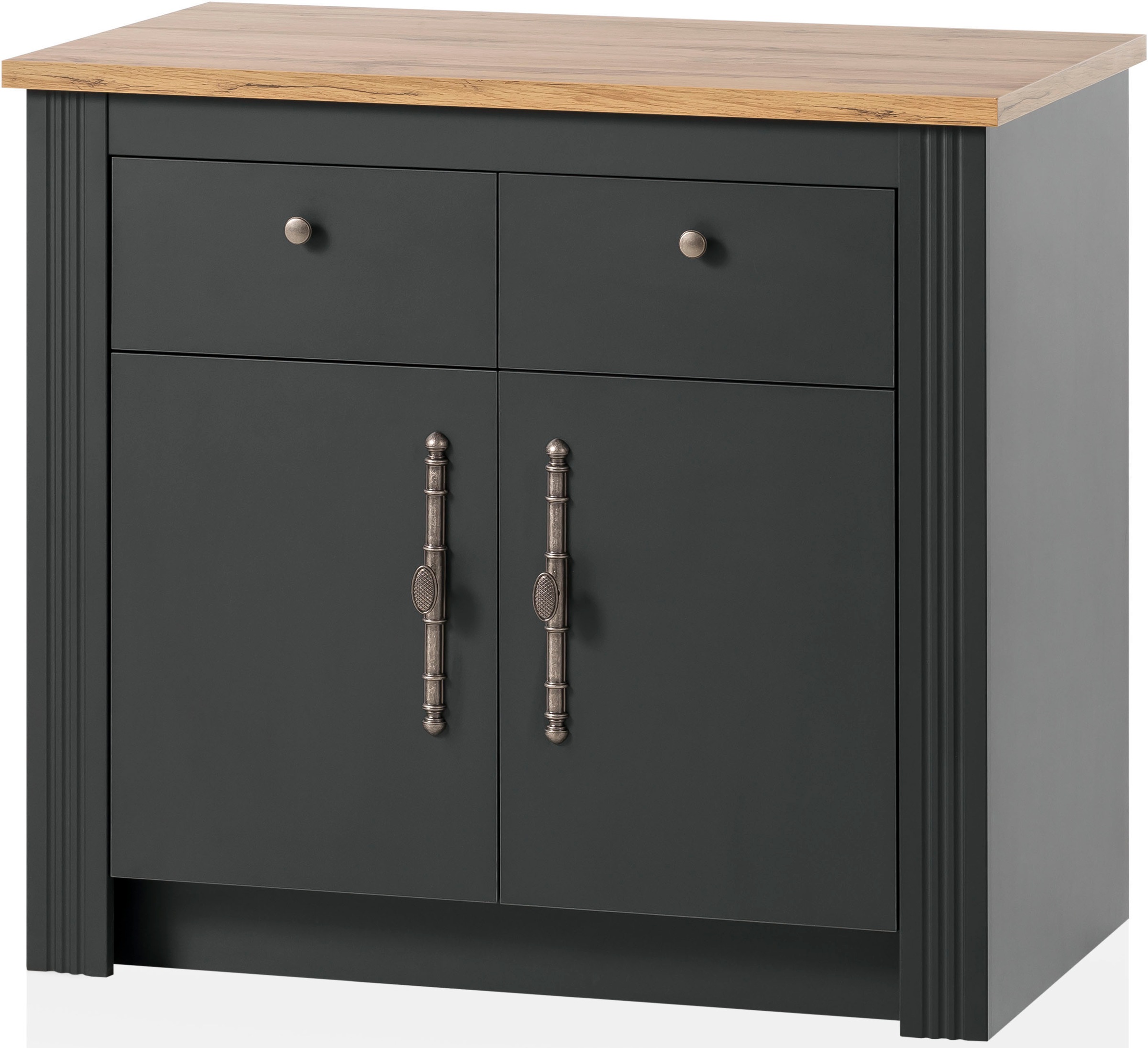 KOCHSTATION Unterschrank »KS-Westminster« im romantischen Landhausstil, Breite 100 cm, exclusiv by Otto