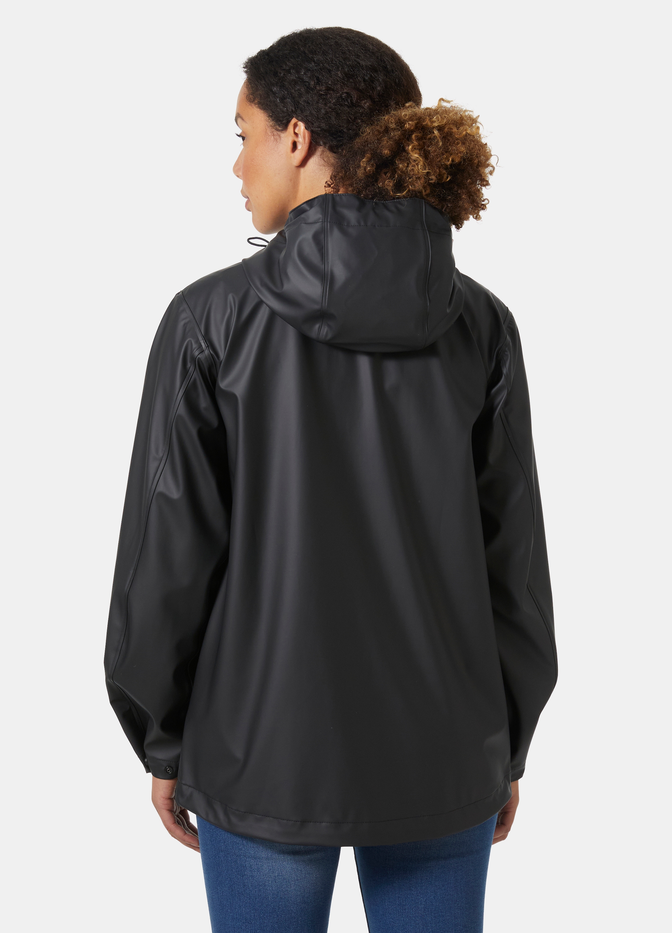Helly Hansen Regenjacke »W MOSS JACKET« mit Kapuze sportlich, aus PU-Gewebe, wasserdicht, winddicht, mit Kapuze