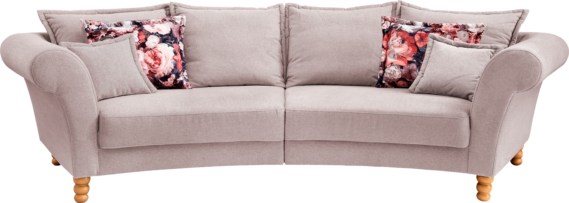 Home affaire Big-Sofa »Tassilo geschwungene Formensprache, bequem, Mega Sofa, Breite 350cm«