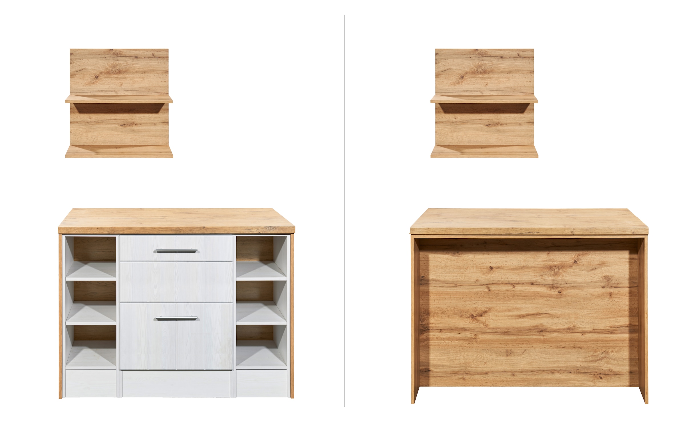 RESPEKTA Ilot de cuisine »Anton« Largeur 124 cm, avec Soft-Close