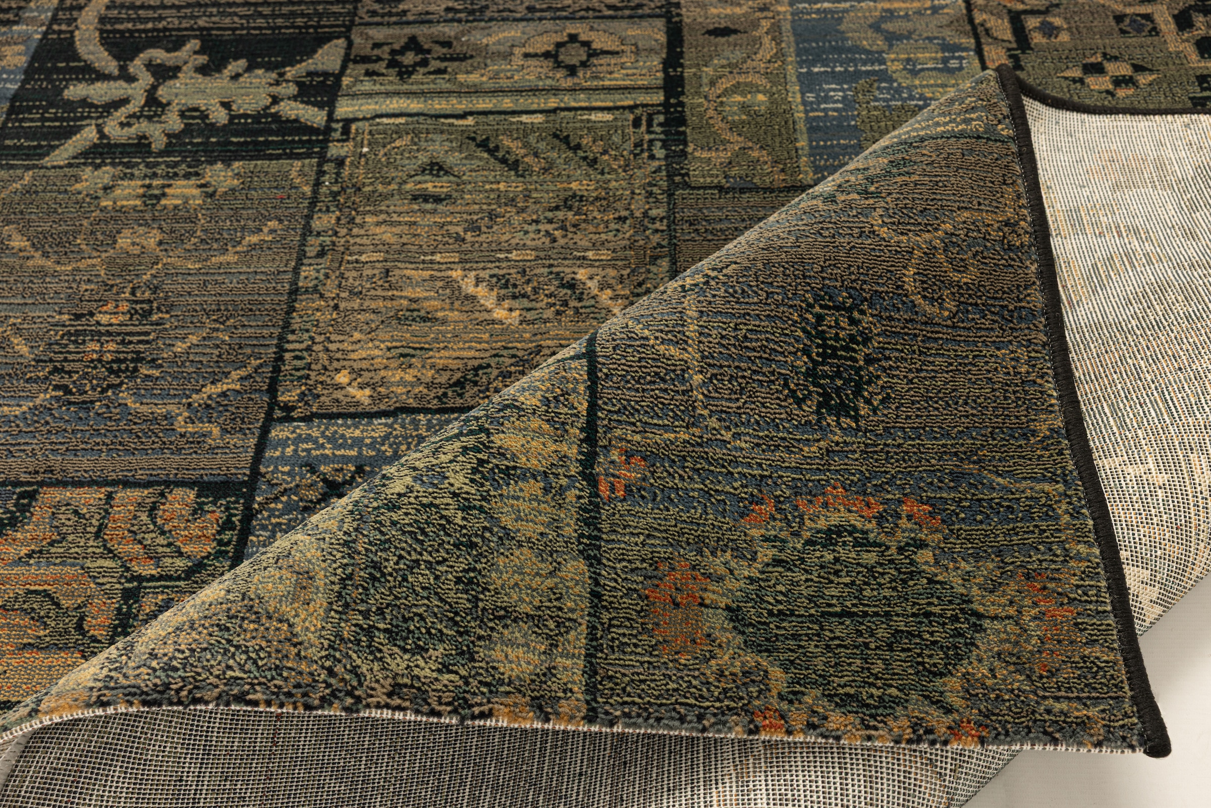 THEKO Teppich »Gabiro 5504« rechteckig 10 mm Höhe Melange-Effekt, Patchwork Design, auch als Läufer, Wohnzimmer