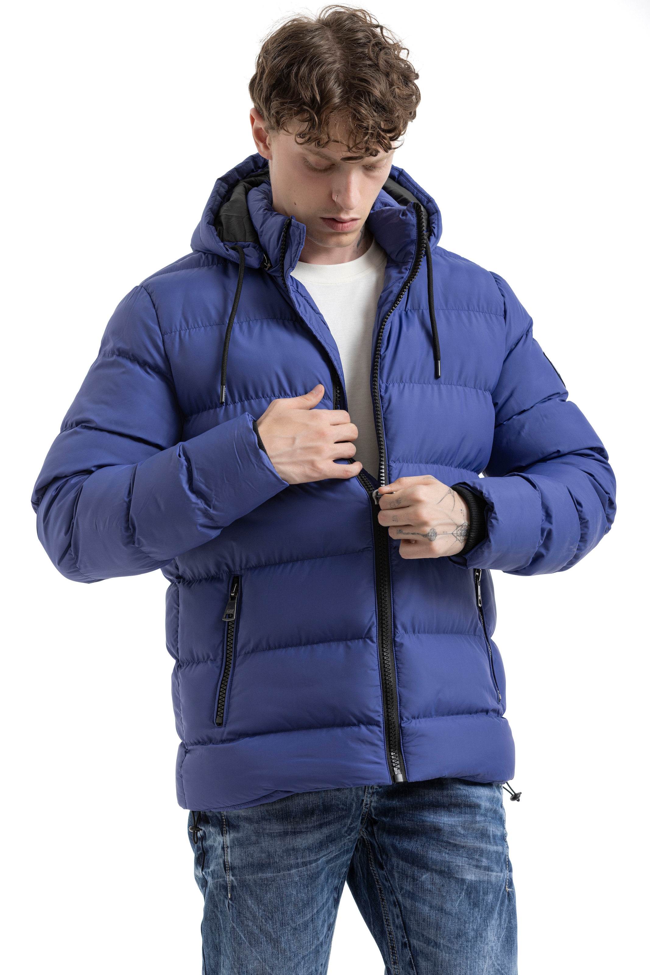 Cipo & Baxx Steppjacke mit Kapuze
