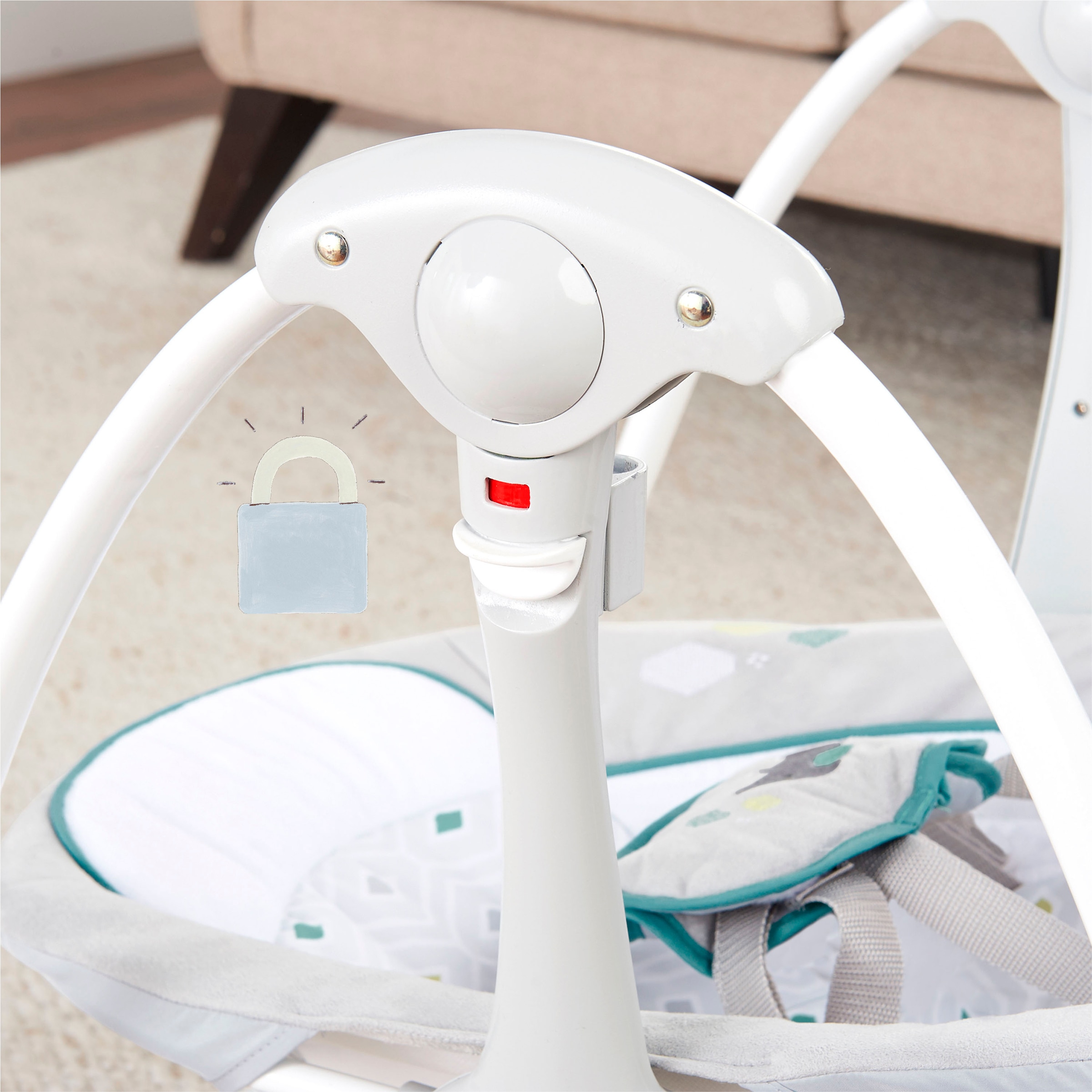 ingenuity Balançoire bébé »ConvertMe Swing-2-Seat Portable Swing - Nash« mit automatischer Schaukelfunktion und Sound-Effekt