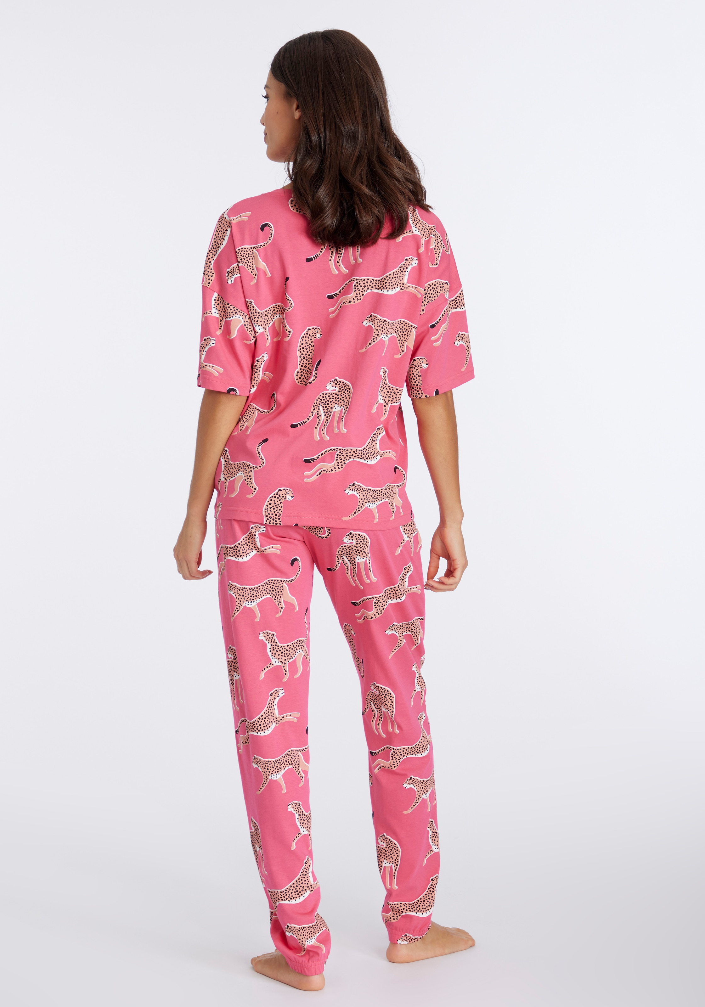 Vivance Dreams Pyjama Set, 2 tlg. mt Animal Alloverprint