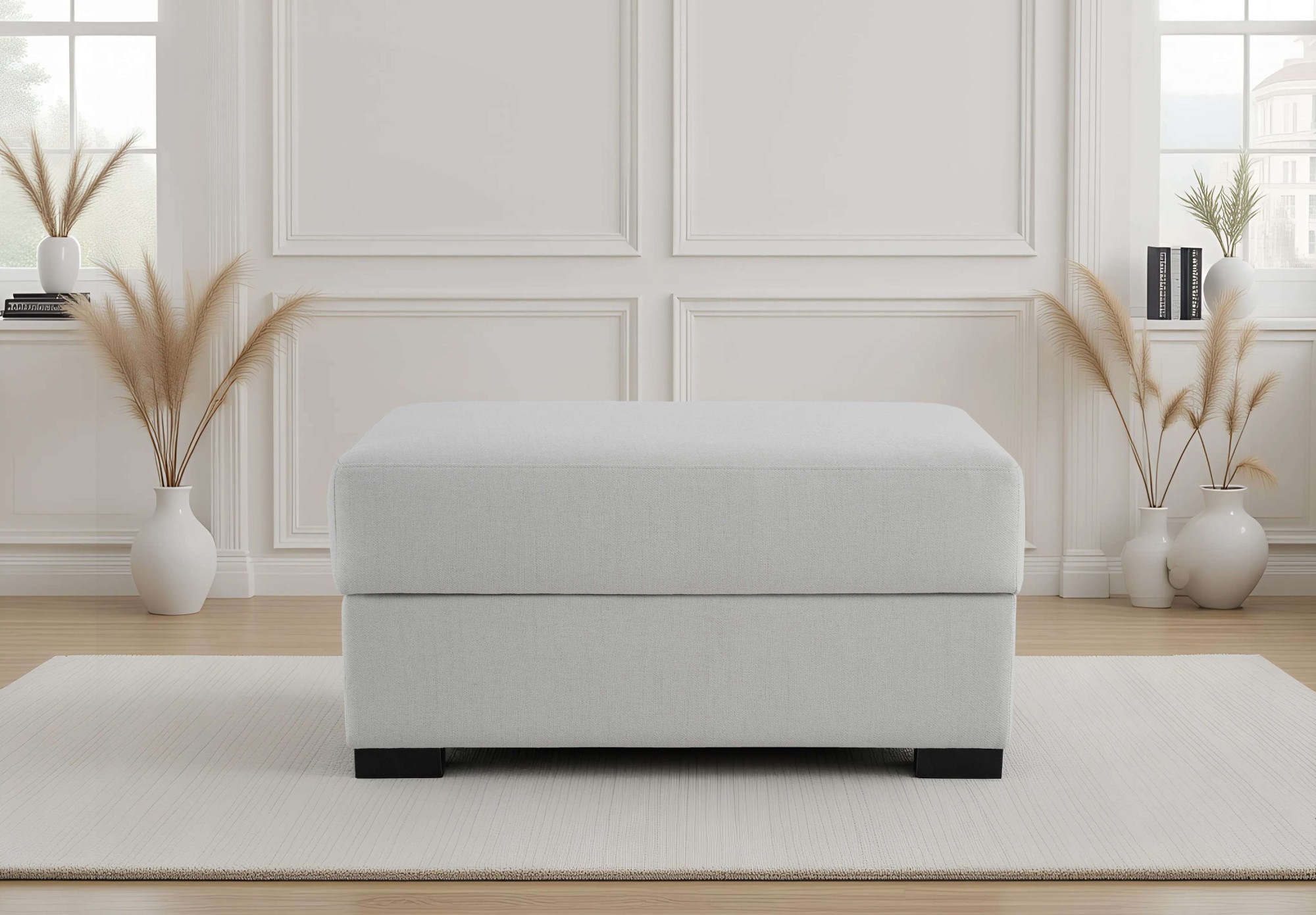 Home affaire Tabouret rembourré »Branwell« 95/63 cm, Struktur fein, mit Stauraum