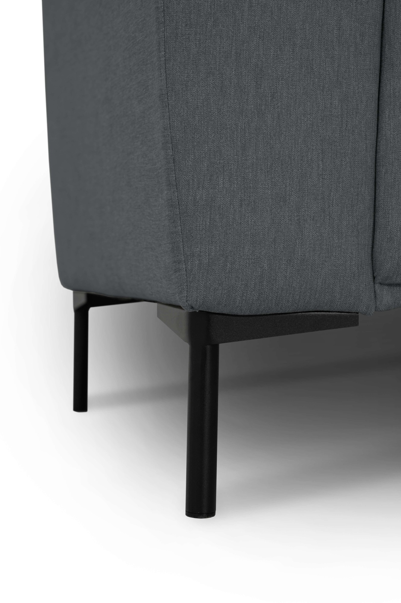 GOODproduct Ecksofa »Melby« Breite 275 cm, in einem weichen Struktur Stoff, lose Rückenkissen