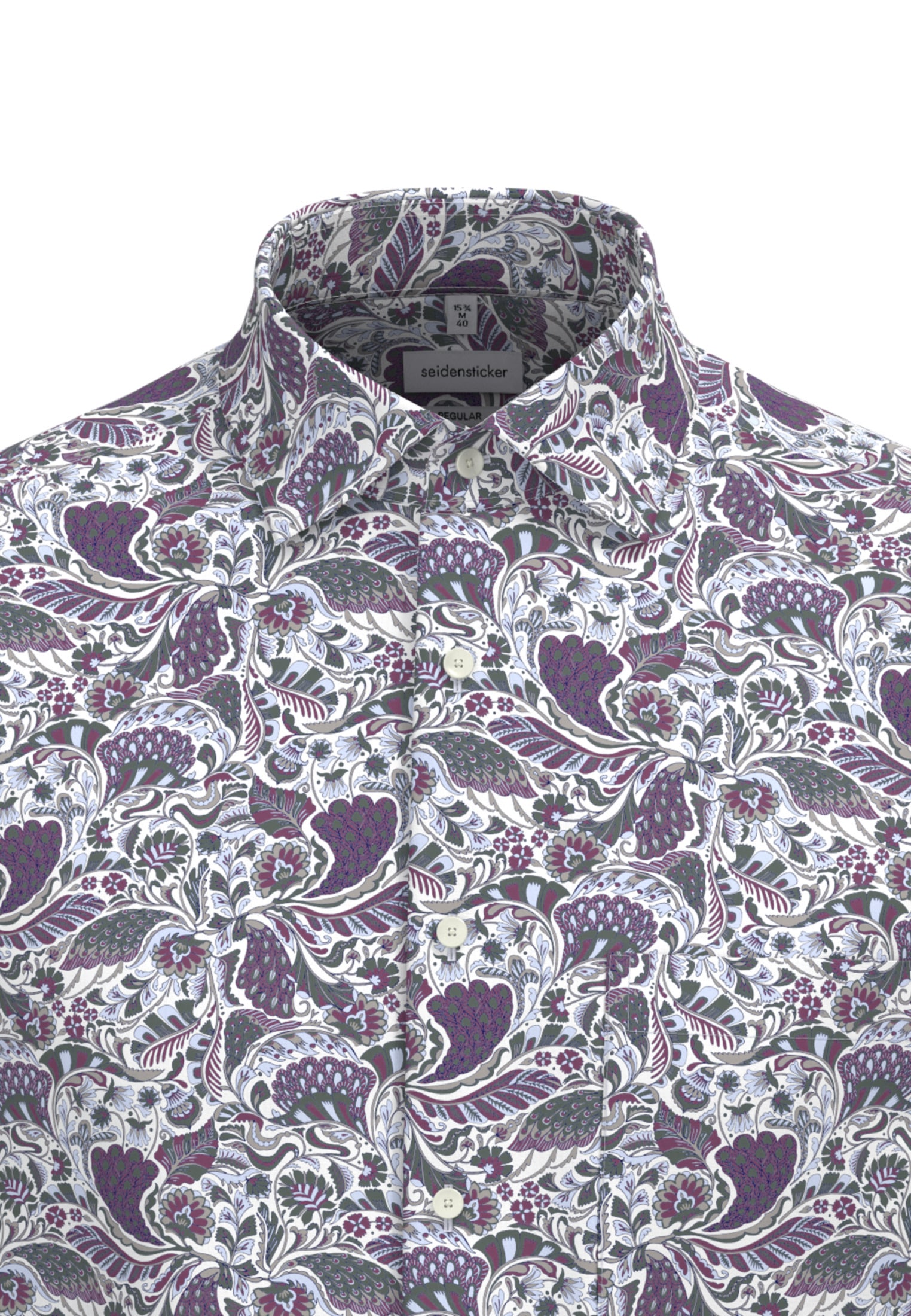 seidensticker Businesshemd »Regular« Regular 1/1 Kentkragen Druck