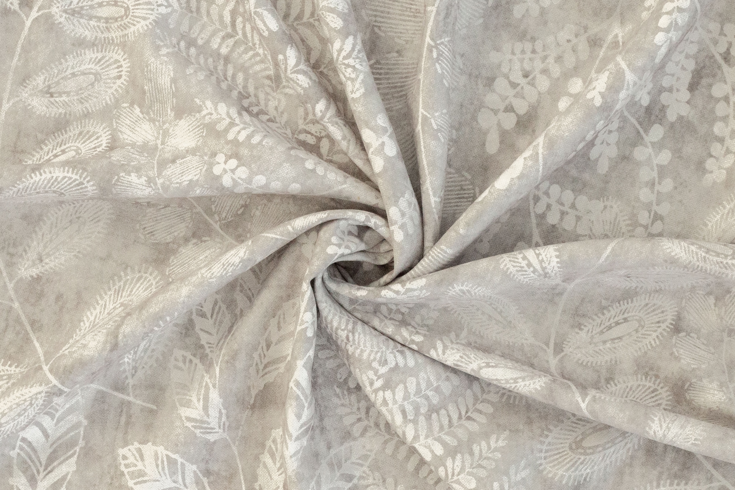 HOMING Vorhang »Tano« verdeckte Schlaufen 1 Stk. tlg. blickdicht, Floral, Blumen, grau, Wohnzimmer, Schlafzimmer