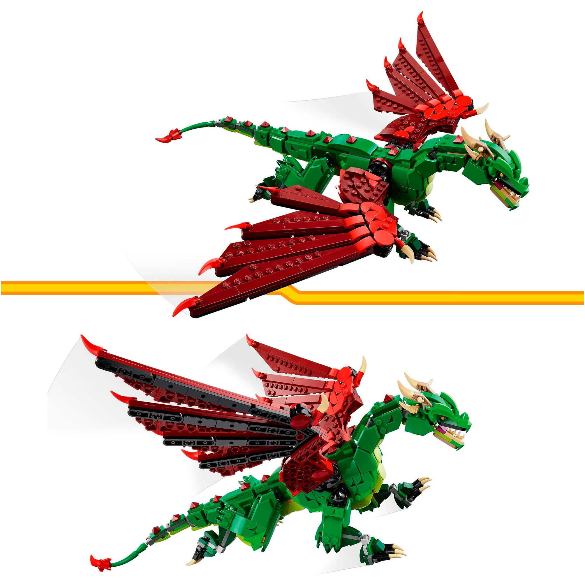 LEGO® Pions de construction »Grüner Drache (31161), LEGO Creator« Made in Europe