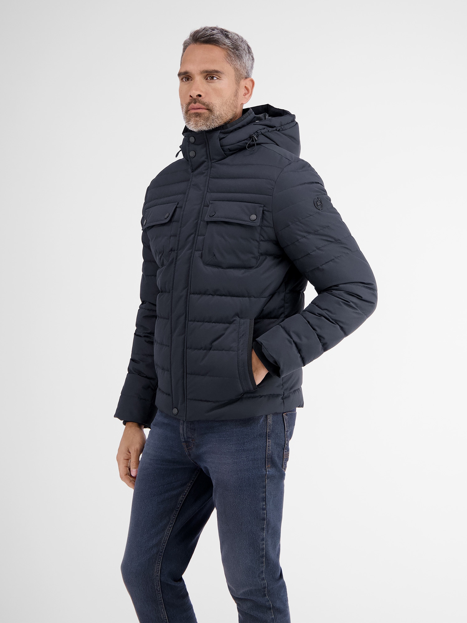 LERROS Winterjacke »LERROS Steppjacke mit abnehmbarer Kapuze« mit Kapuze