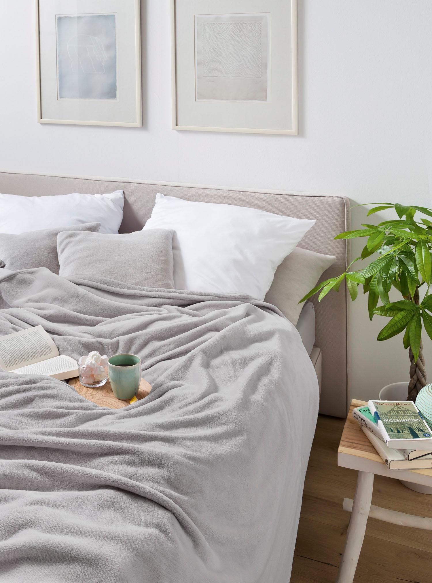 Biederlack Wohndecke »King Fleece« leicht, Kuscheldecke