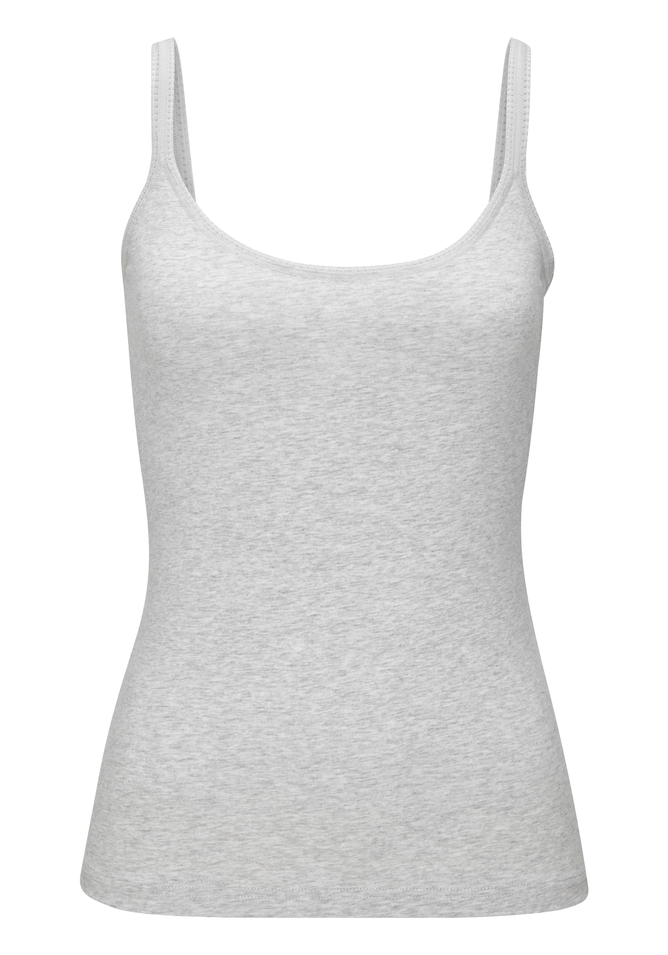 LASCANA Sous-chemise pack de 2,  encolure joliment arrondie, bretelles réglables