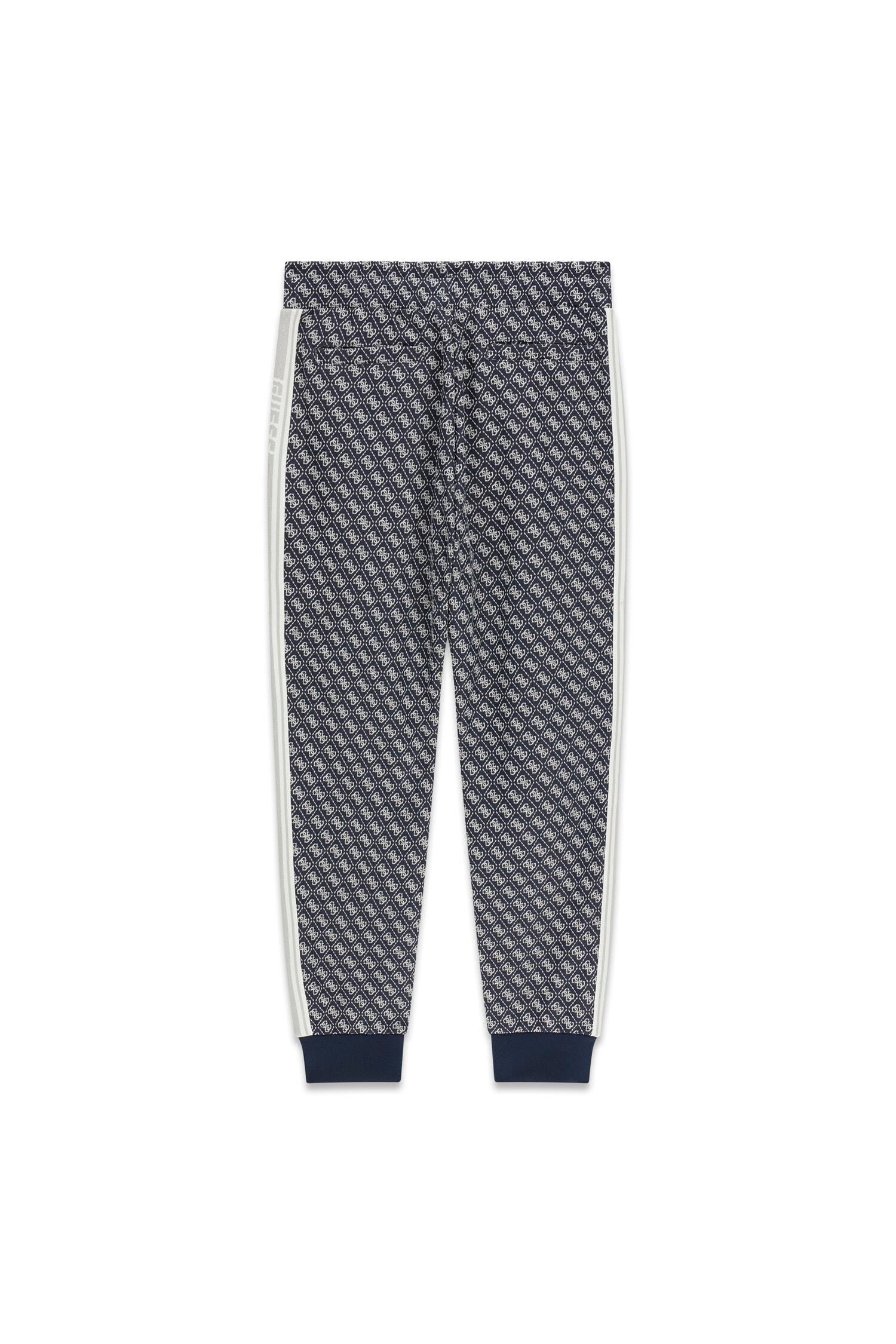 Guess Pantalon de jogging »PARIMO 4G CUFFED«  ceinture élastique, coupe régulière, bords-côtes, détails rayés