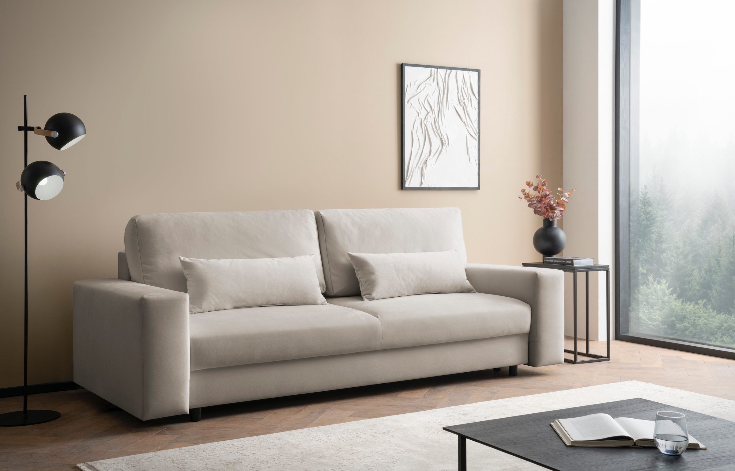 LeGer Home by Lena Gercke Canapé-lit »Imoga, Polster mit Schlaffunktion, 3-Sitzer Sofa, Couch mit Bettkasten« in modernen Farben und Stoffen, Bettfunktion, Liegefläche: 200x150 cm