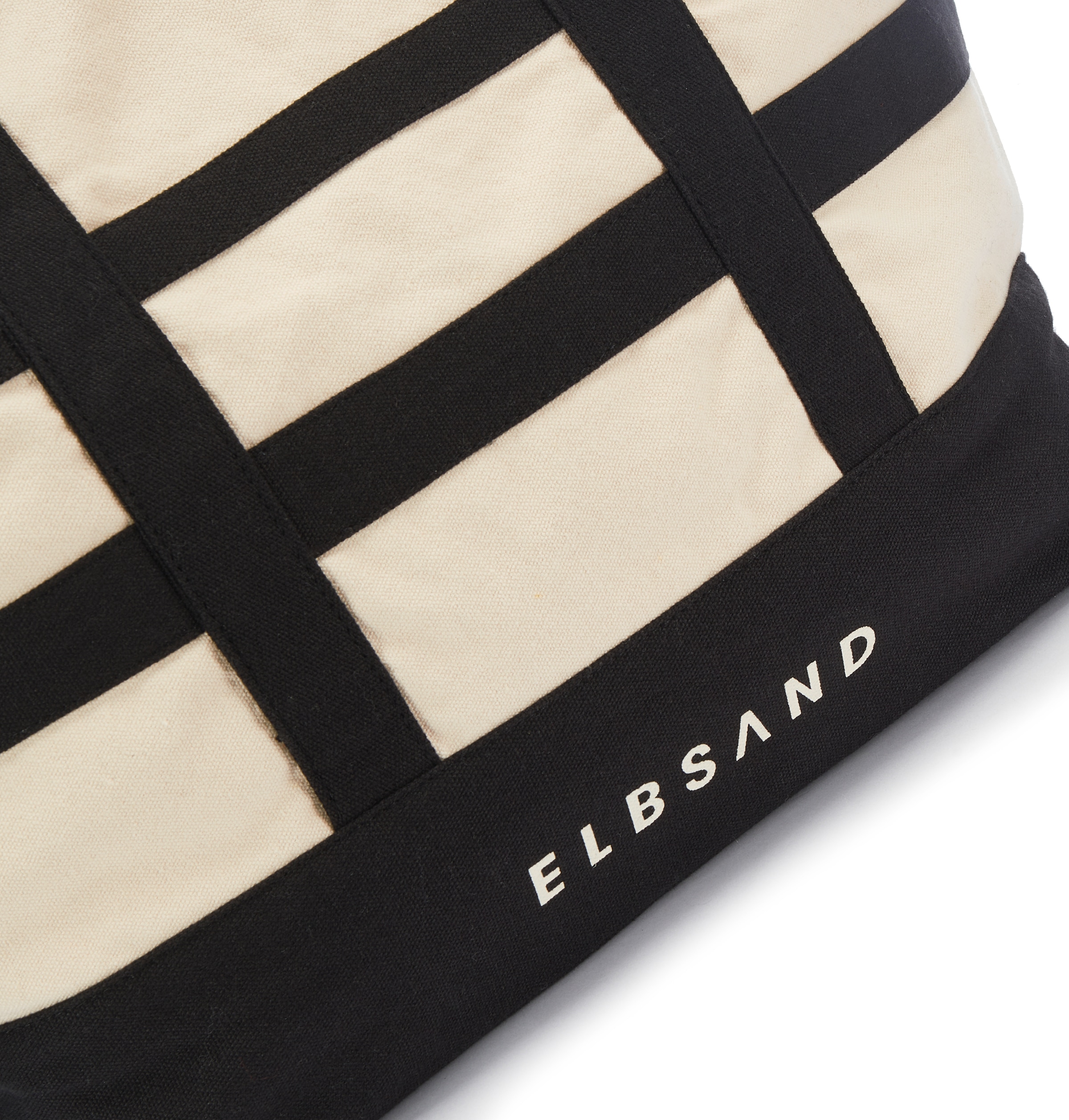 Elbsand Shopper »Einkaufstasche, Sommertasche, Badetasche, Schultertasche, Tragetasche« NEU Strandtasche, Handtasche mit kontrastfarbenen Details