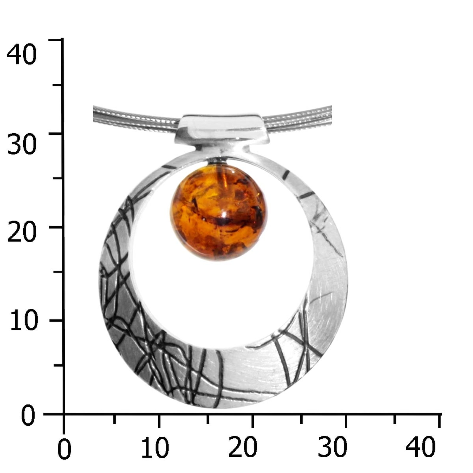 OSTSEE-SCHMUCK Collier »Ostsee-Schmuck Halsreif mit Anhänger Rabia-Sarah Vicenca«
