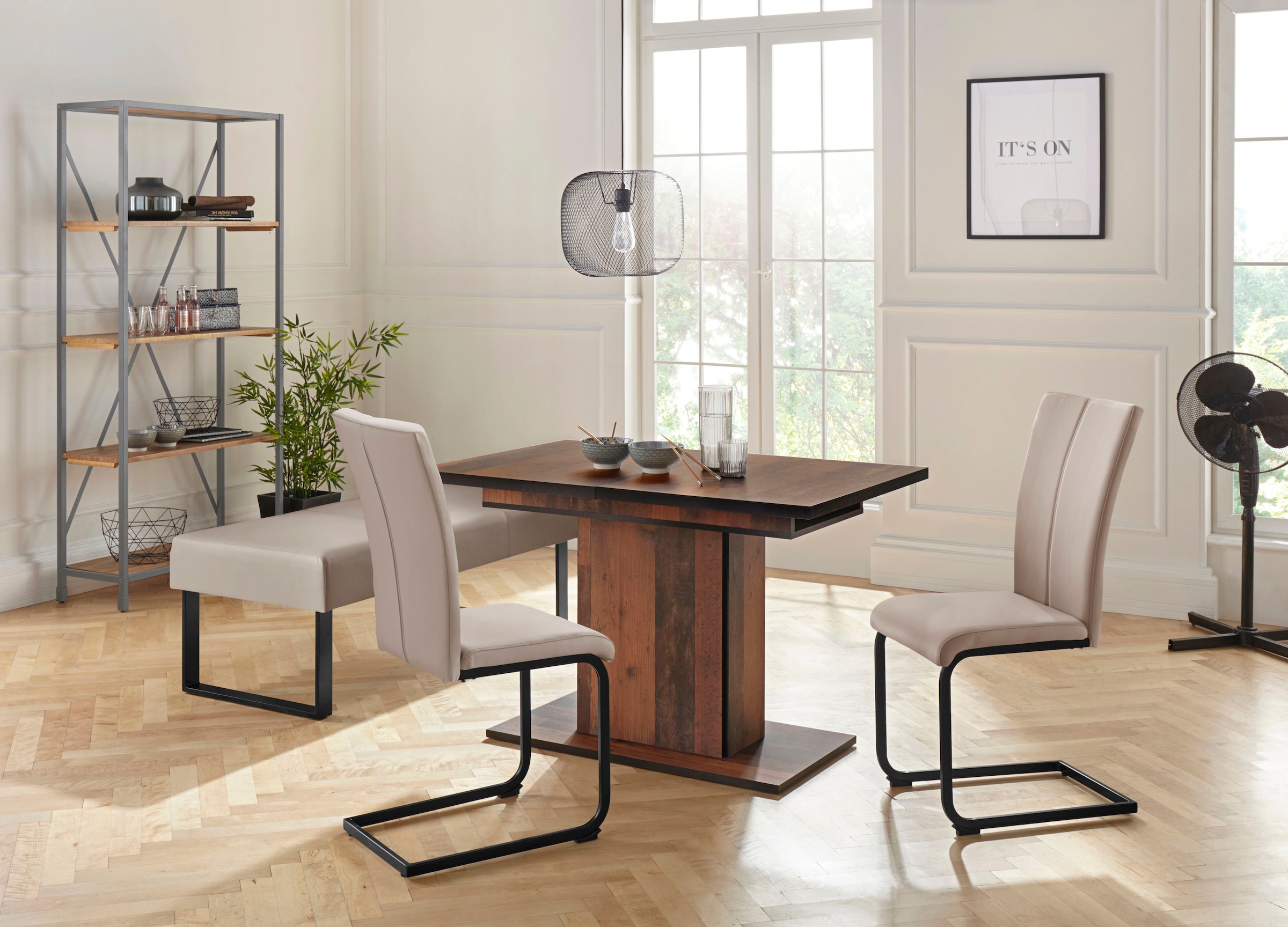 Home affaire Sitzbank »Oliver« Breite 140cm, mit Metallgestell