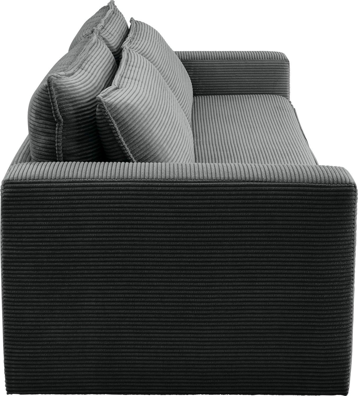 Home affaire Sitzgruppe »PIAGGE« 2 Stk. tlg. 3-Sitzer-Sofa mit Bettfunktion und Loveseat-Hocker im Set