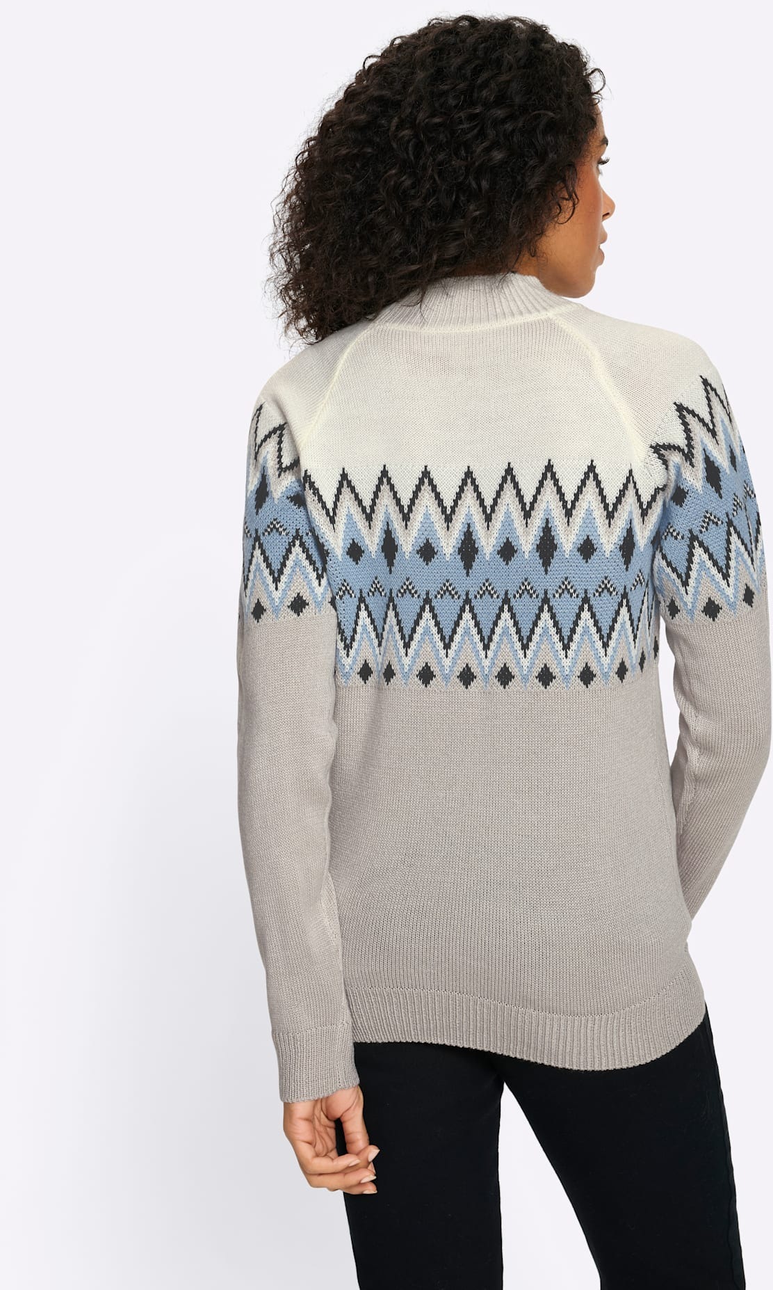 Classic Basics Pull à col montant »Langarm-Pullover«