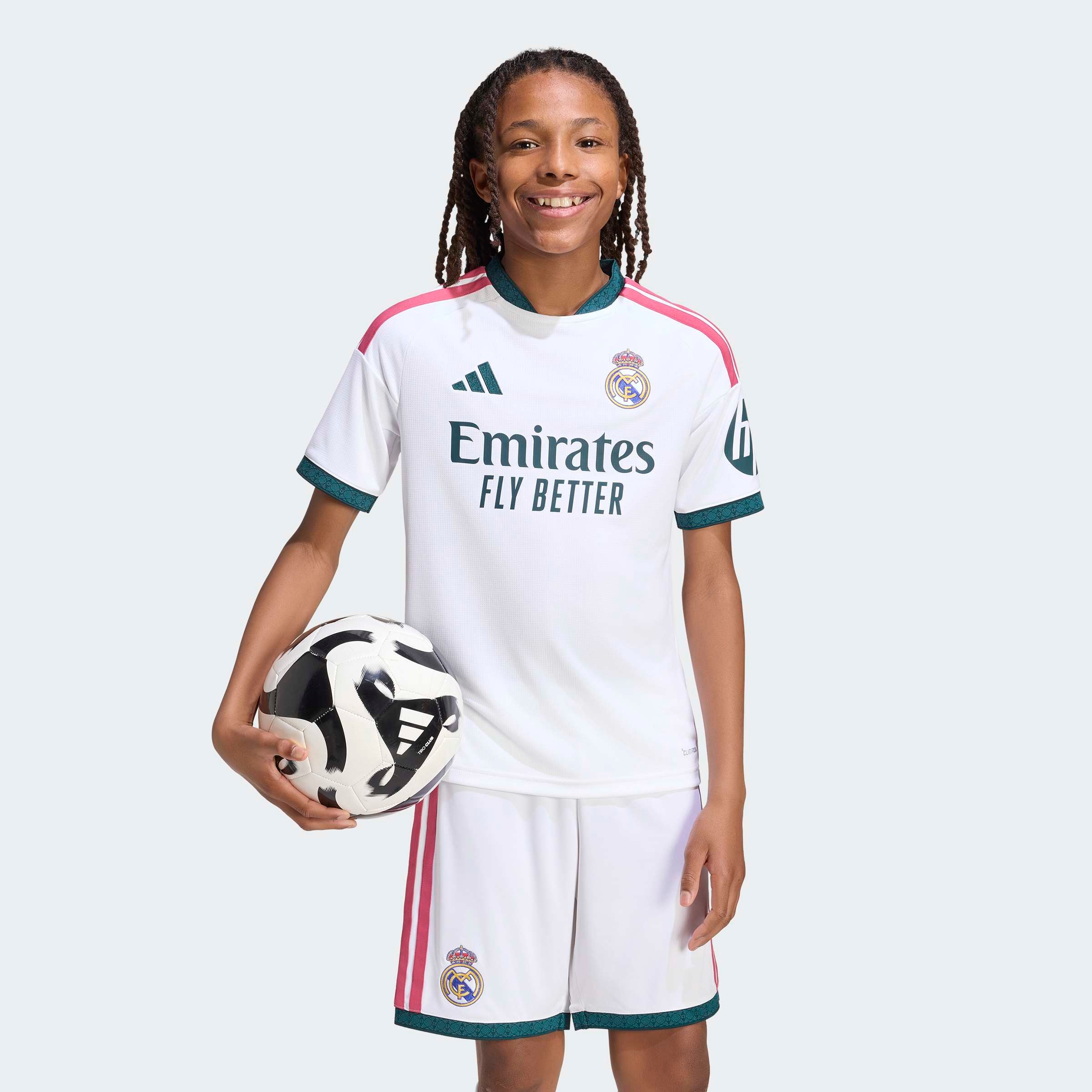 adidas Performance Maillot de foot »REAL MADRID 26/27 KIDS HEIMTRIKOT« avec col rond, technologie Climacool